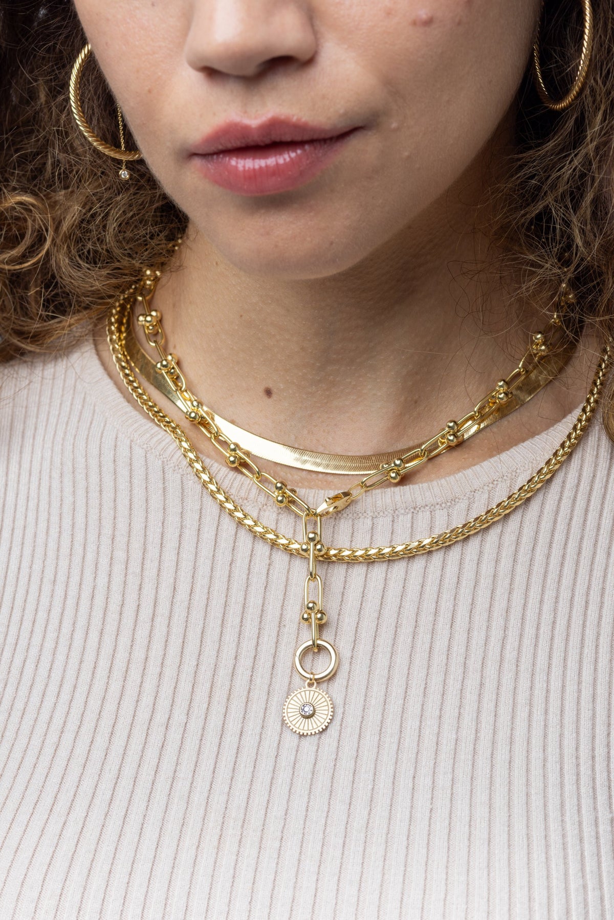 The Golden Hour Stack | 14K Gold Layered Necklace Set