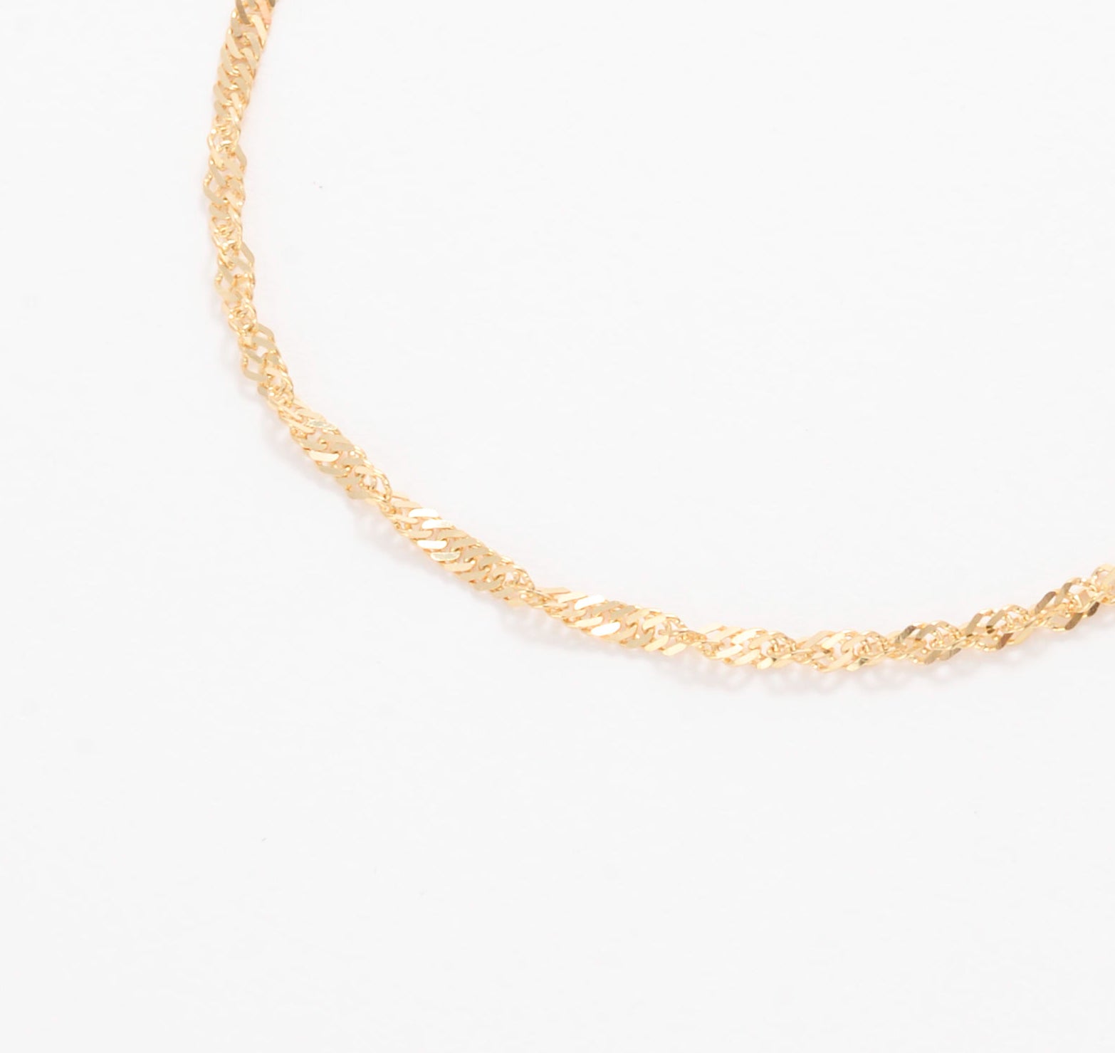 14K Gold Singapore Necklace