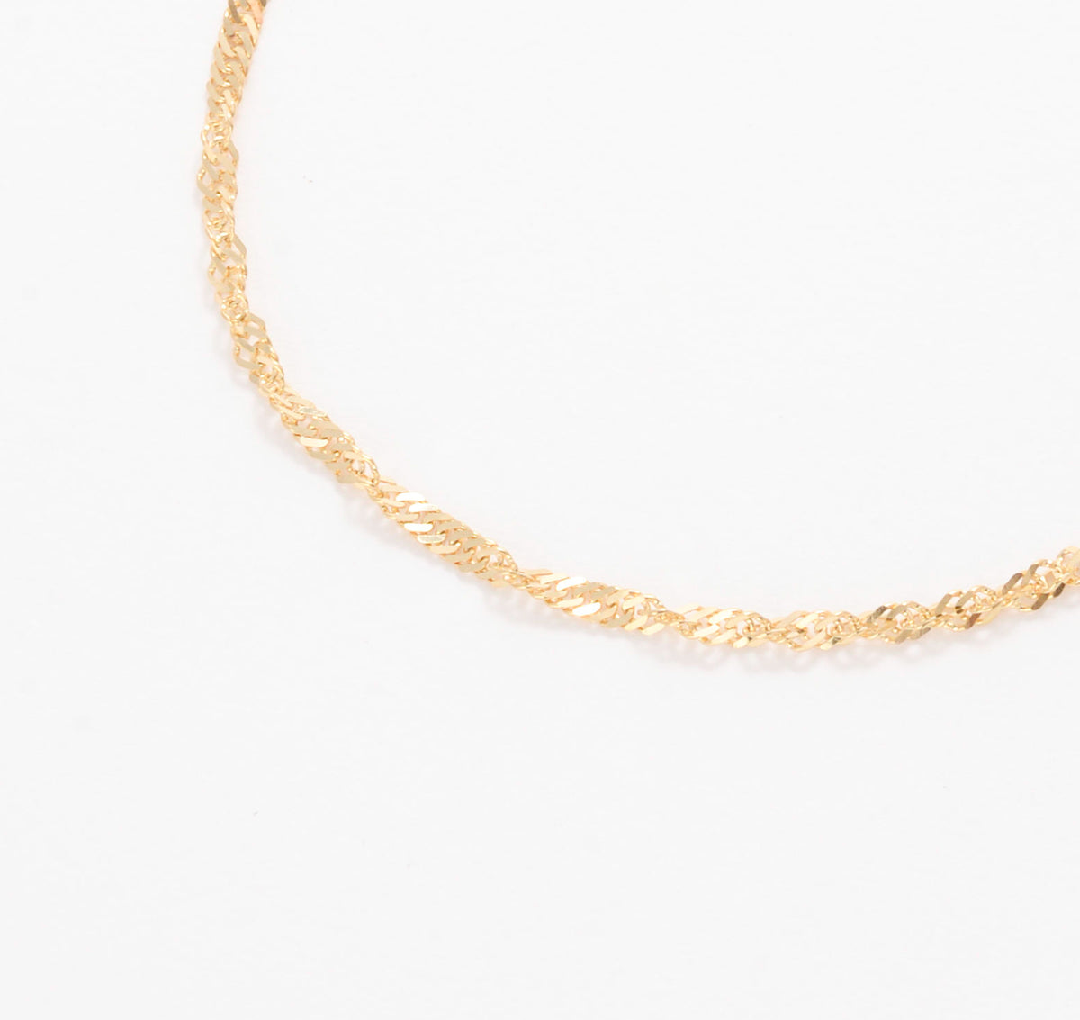 14K Yellow Gold Singapore Chain Necklace 16-20" – 1.7mm