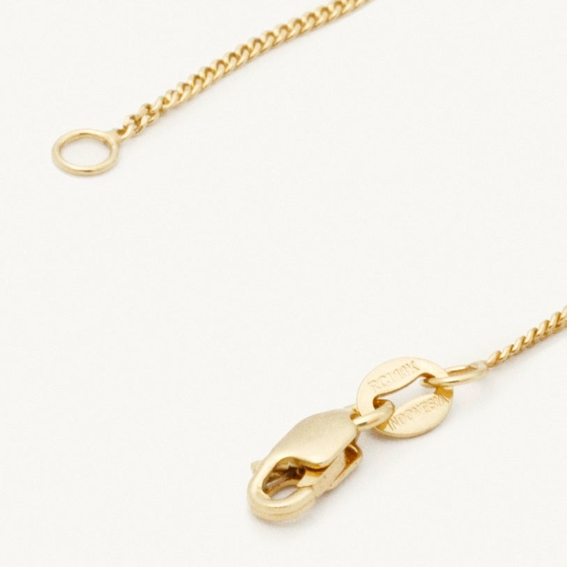 14K Gold Thin Curb Chain