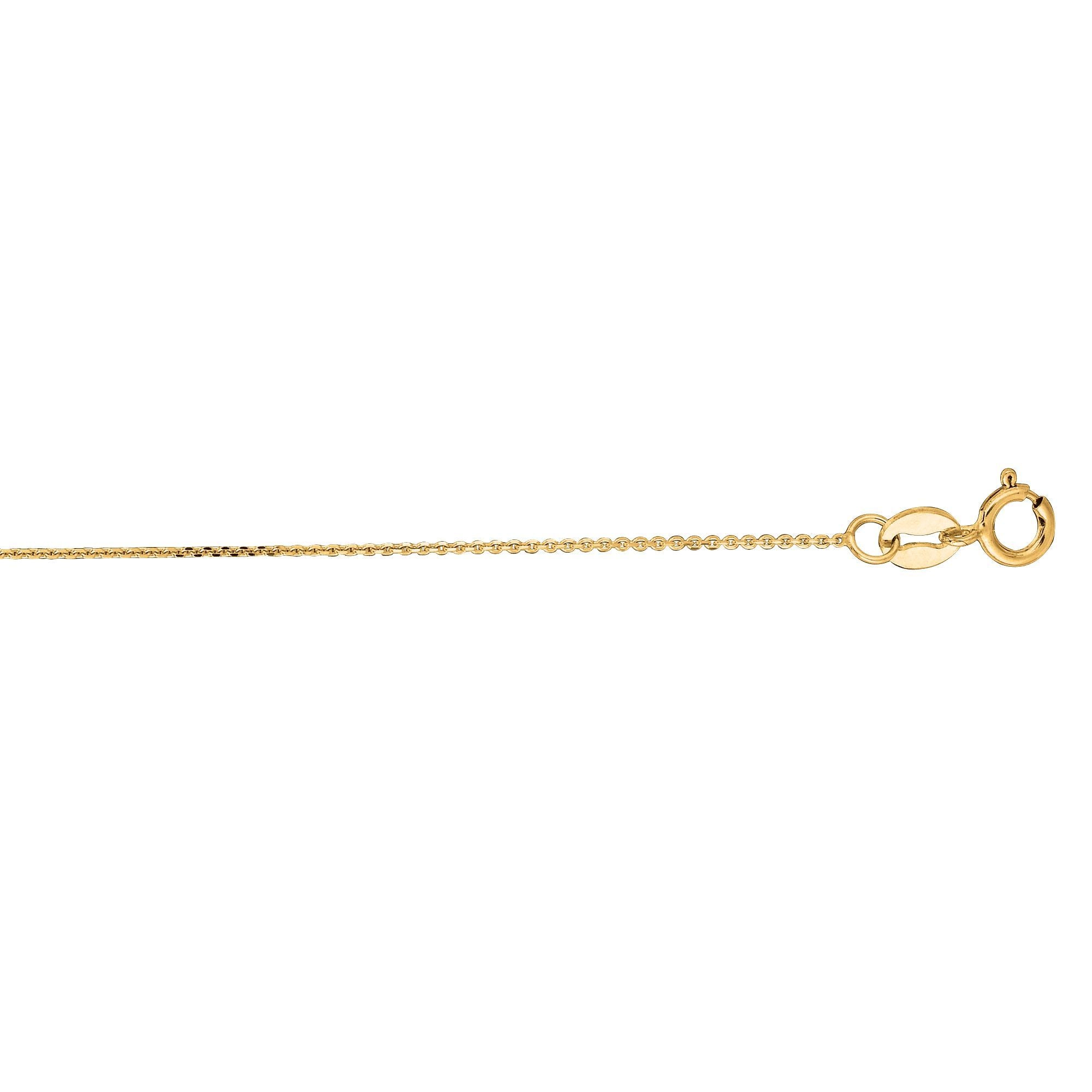 14K Gold Thin Cable Necklace Chain