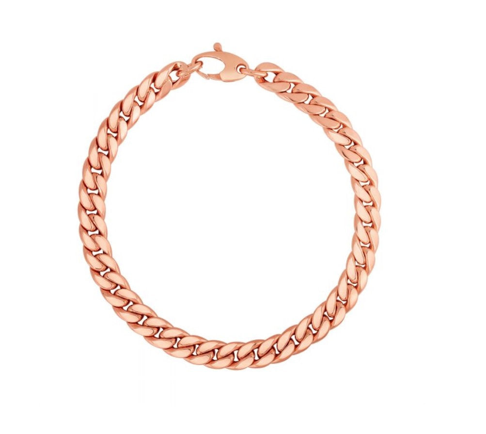 14K Yellow Gold Miami Cuban Link Bracelet 6mm
