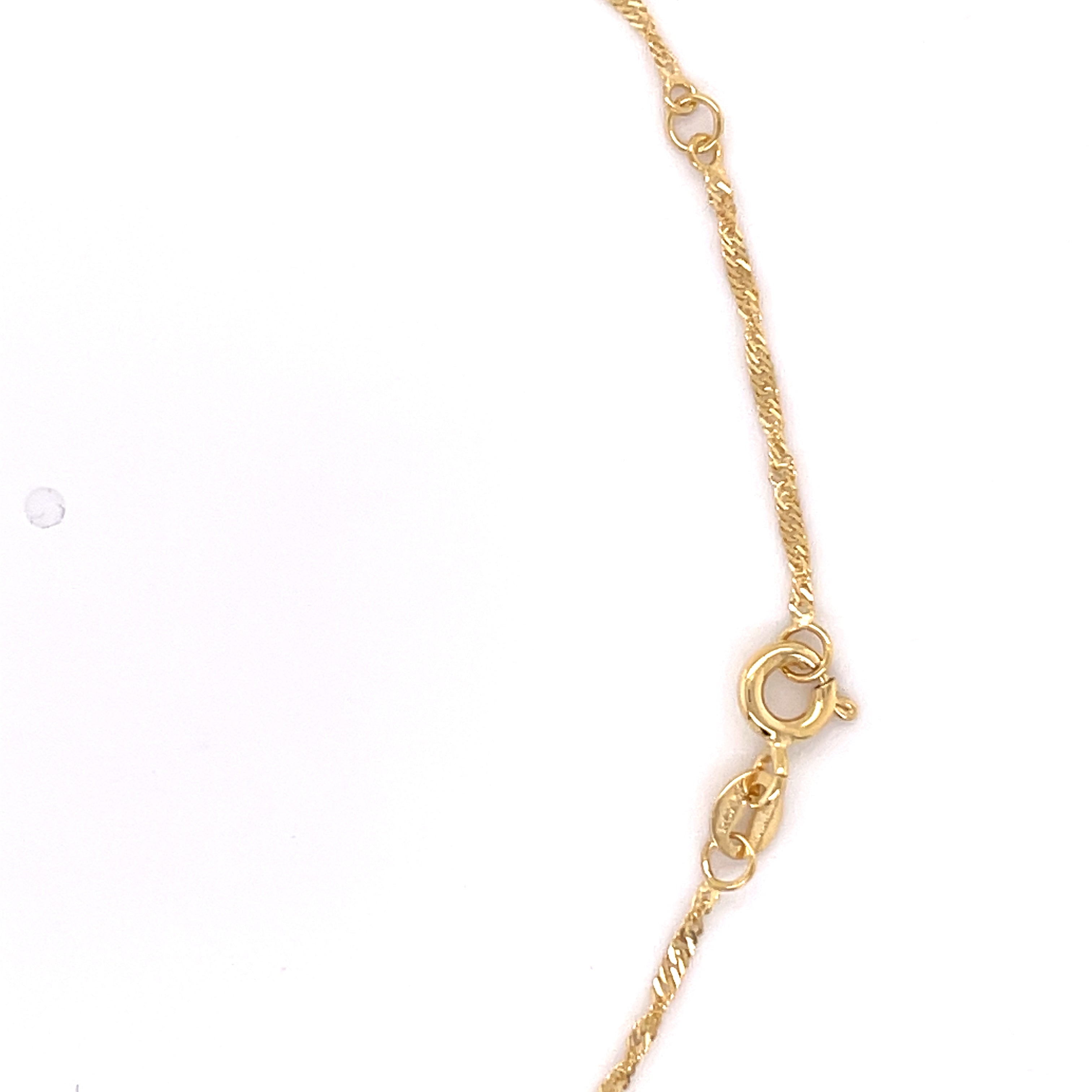 14K Gold Singapore Anklet