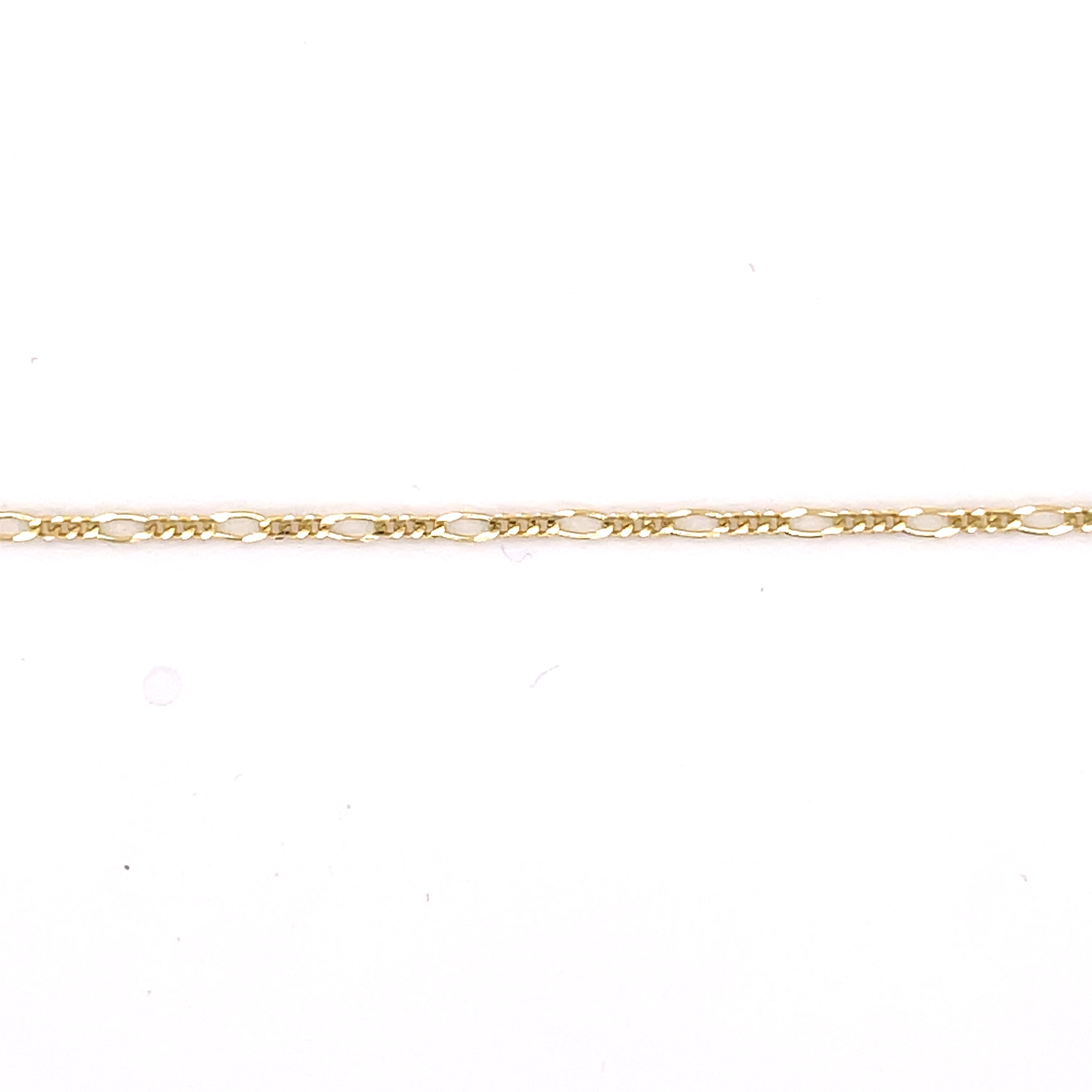 14K Gold Thin Figaro Anklet