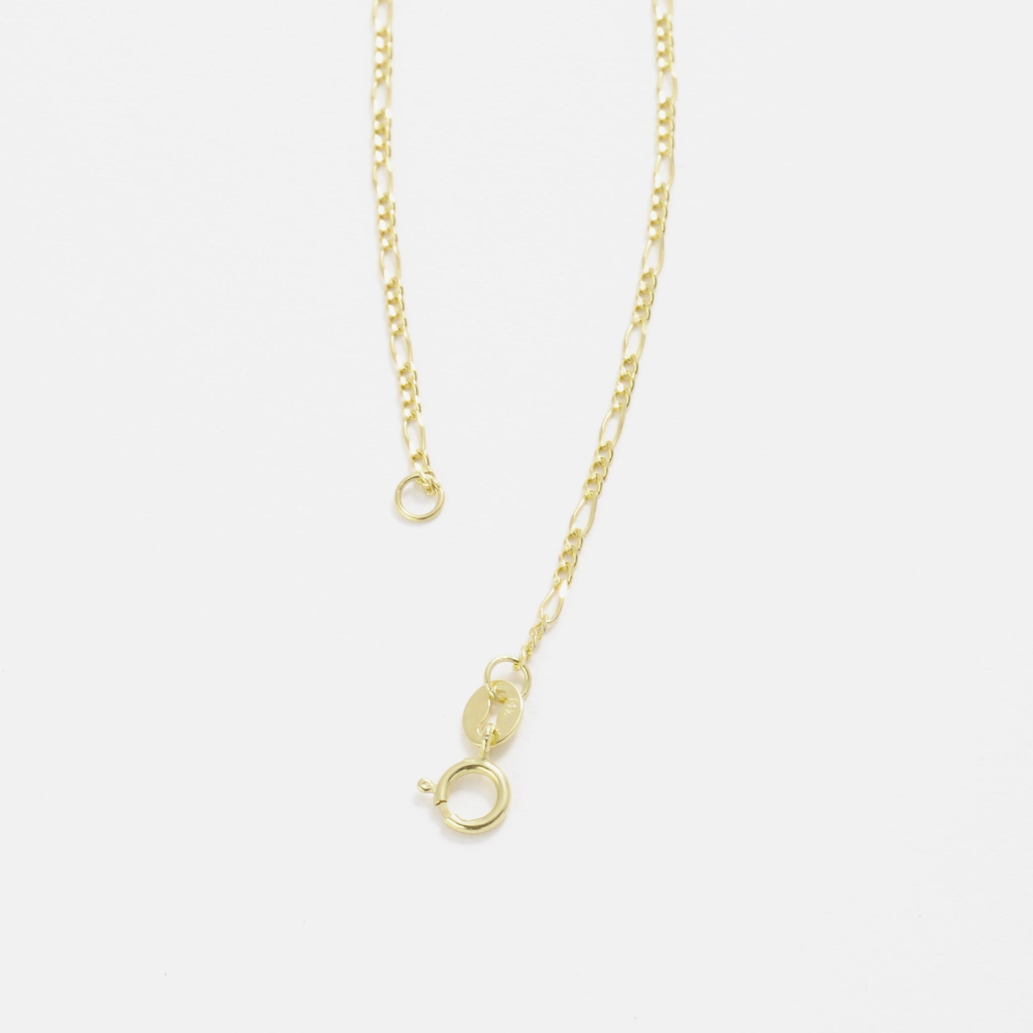 14K Gold Thin Figaro Anklet