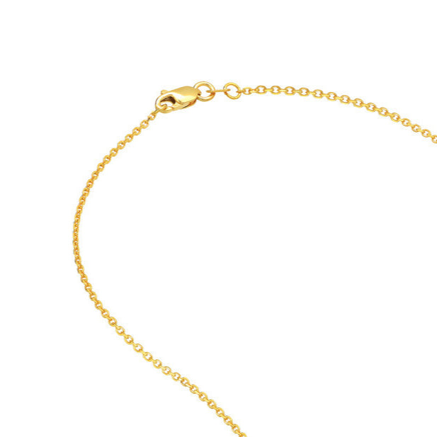 14K Gold Diamond Cut Cable Necklace Chain Women