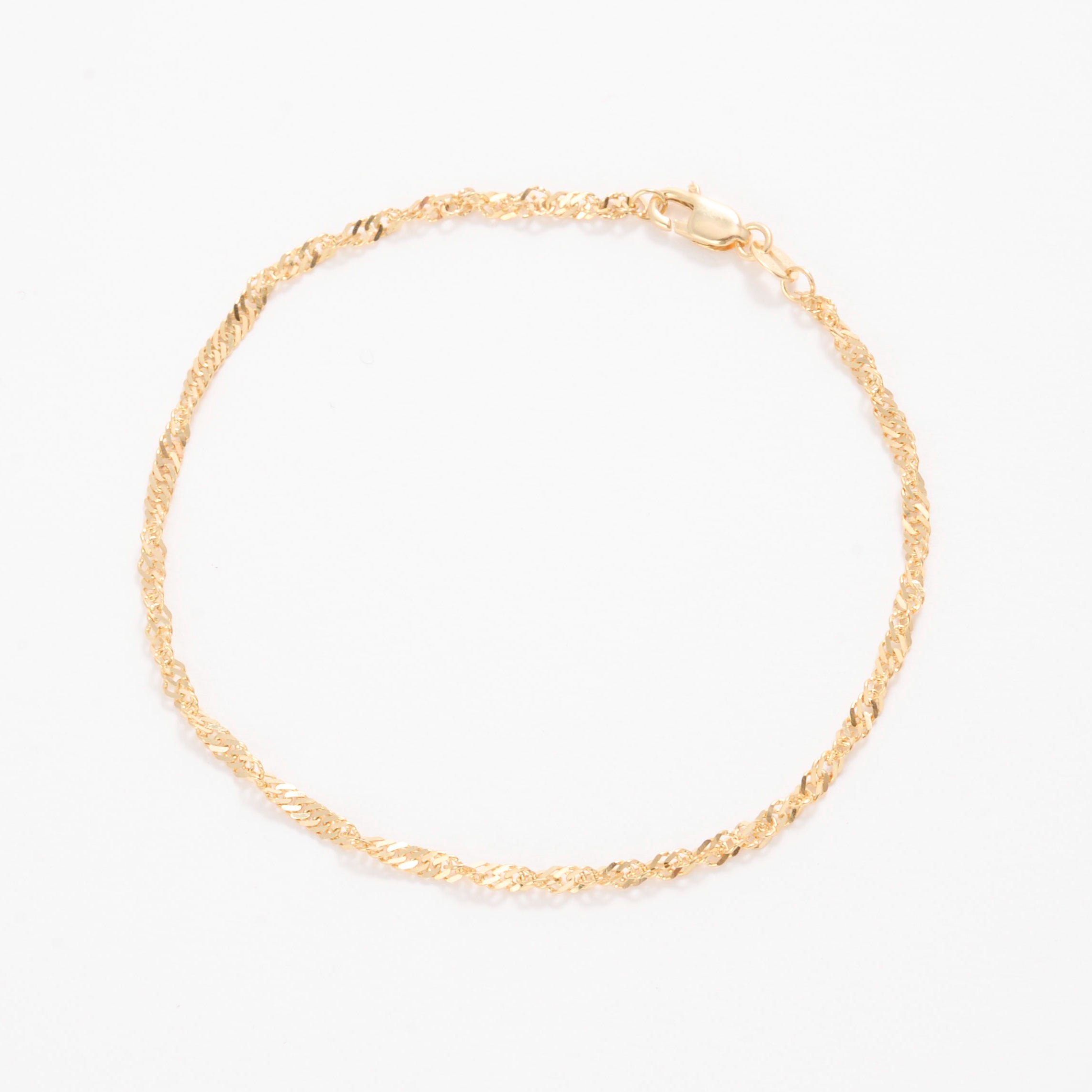 14K Gold Singapore Bracelet