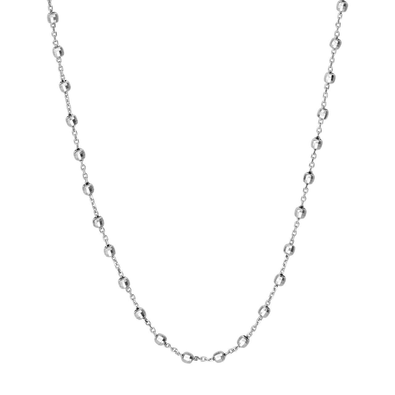 14K Gold Saturn Ball Necklace Chain