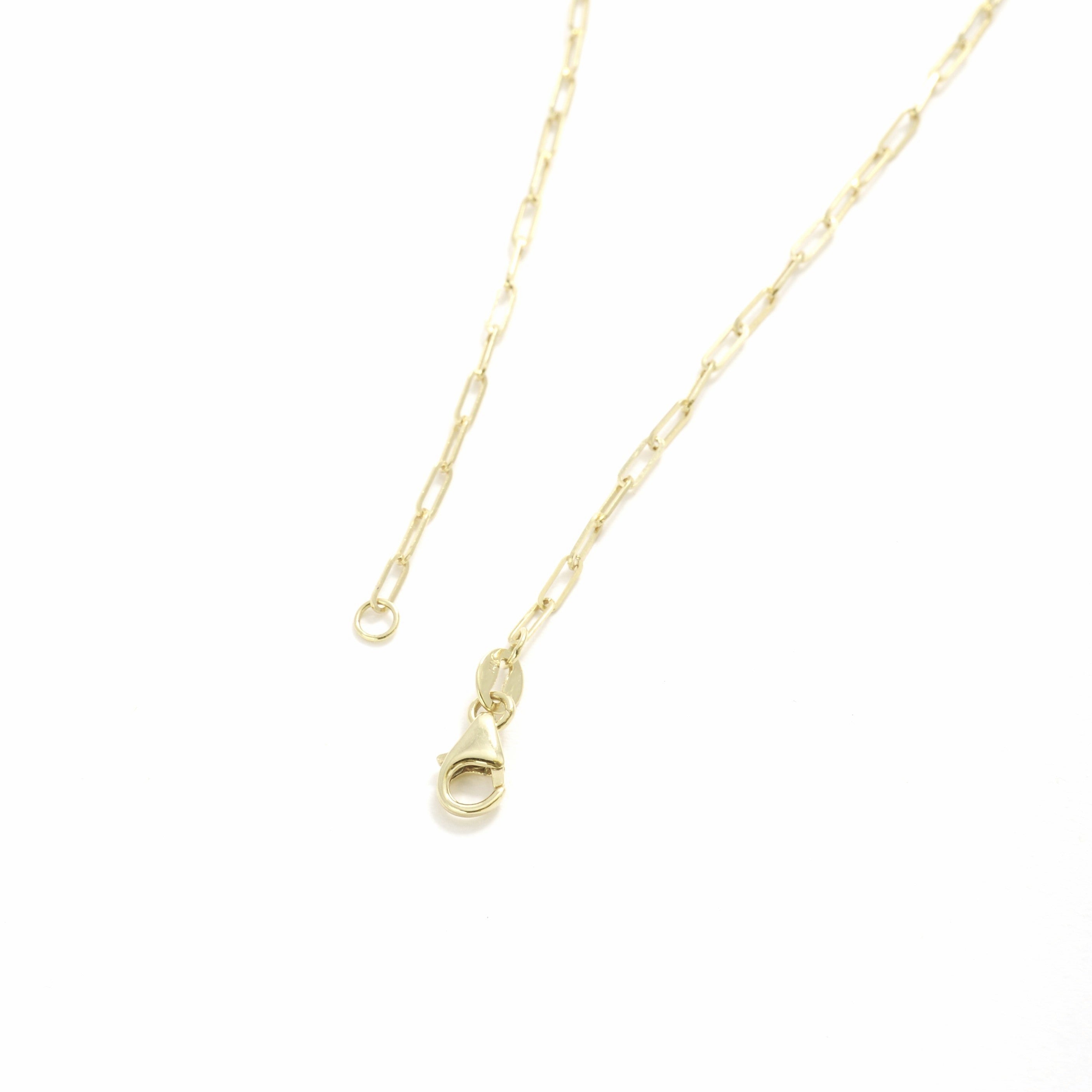 Anklet 14K Gold Paperclip Link