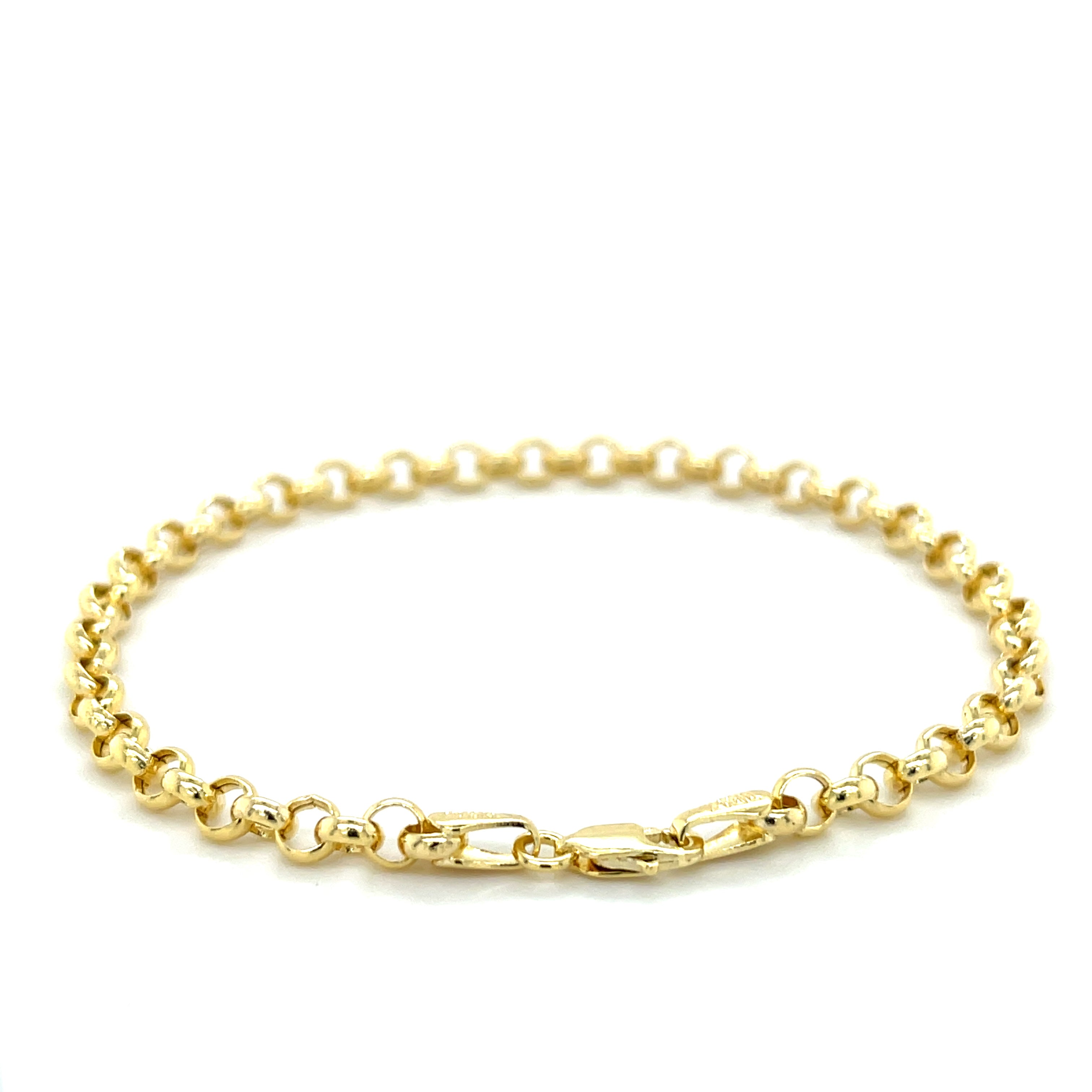 Signature 14K Gold Rolo Bracelet
