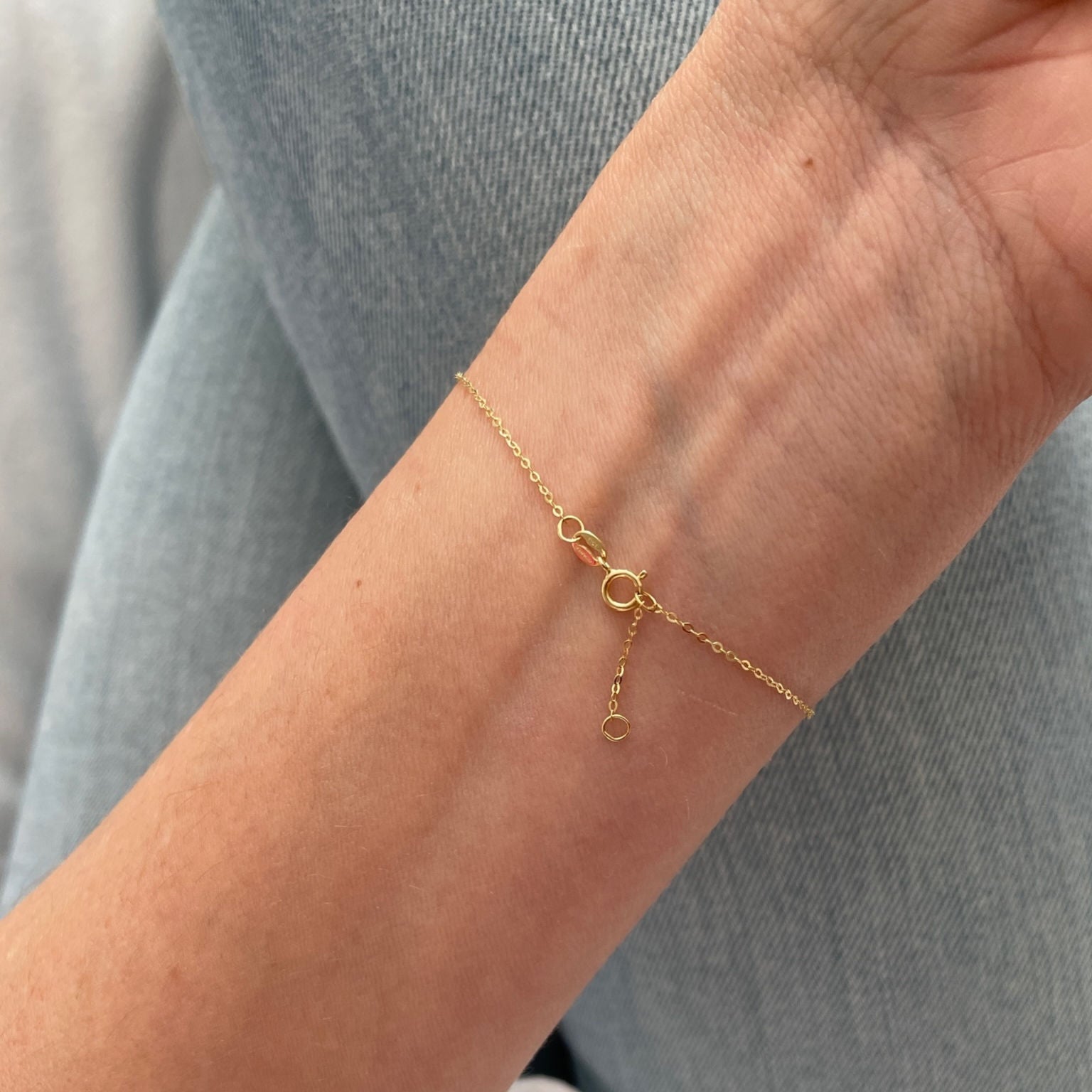 14K Gold North Star Compass Bracelet