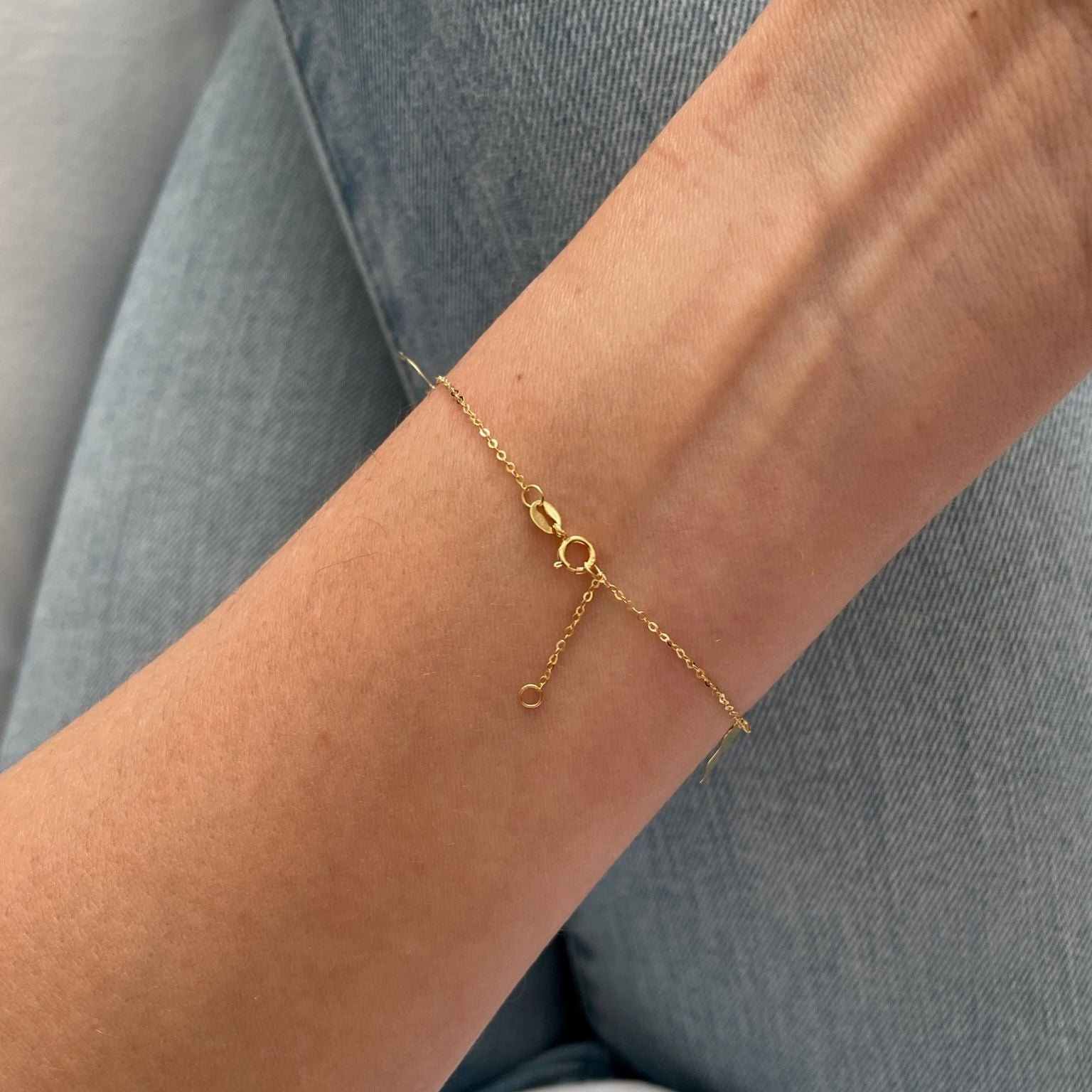 14K Gold Multi Charm Lucky Bracelet