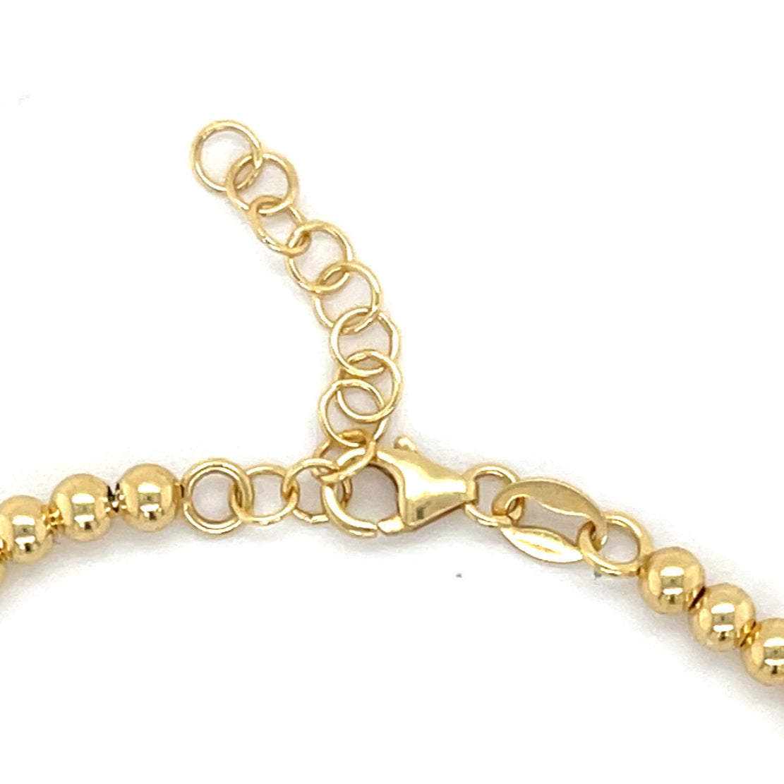 14K Yellow Gold Ball Bracelet Women