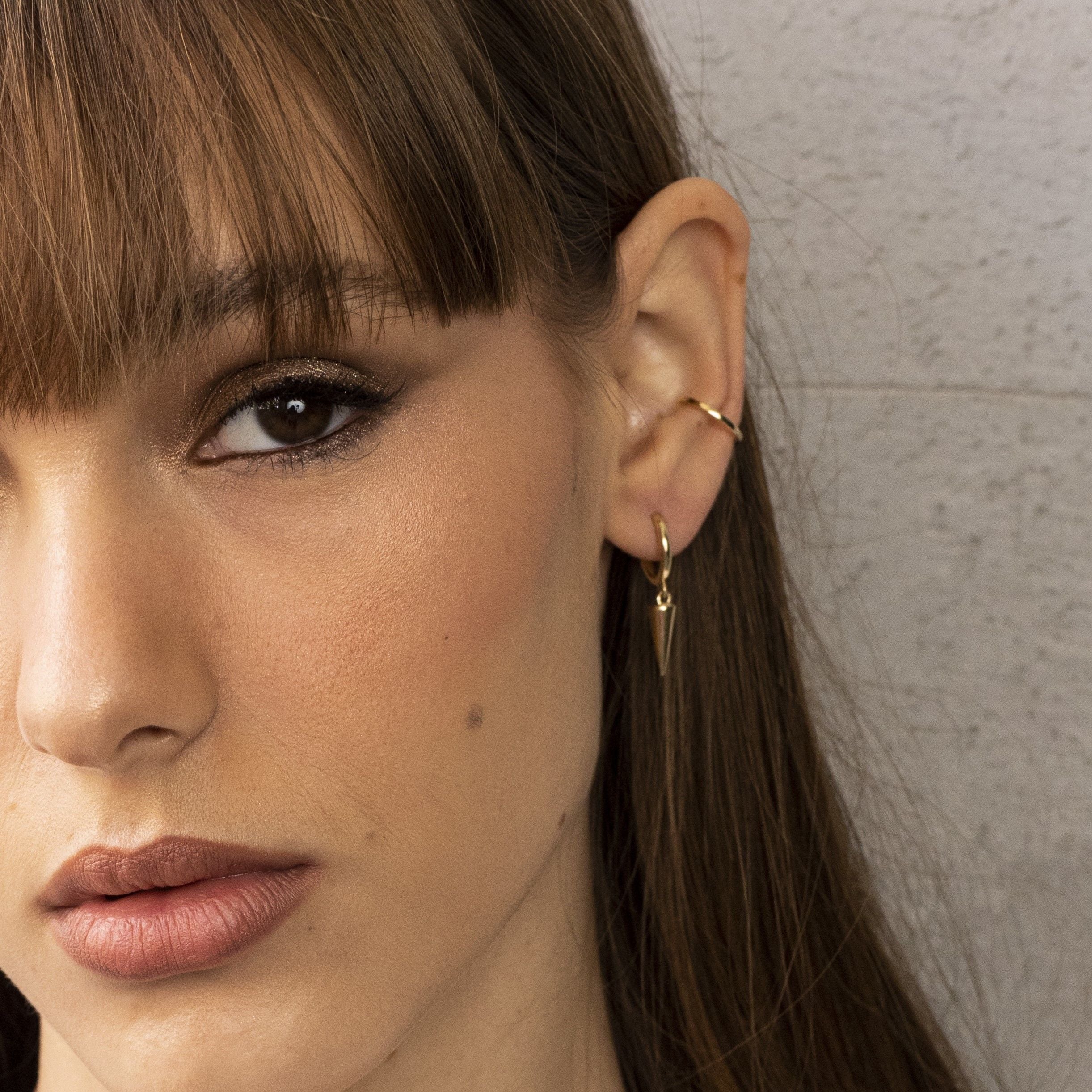 14K GOLD CUFF EARRINGS