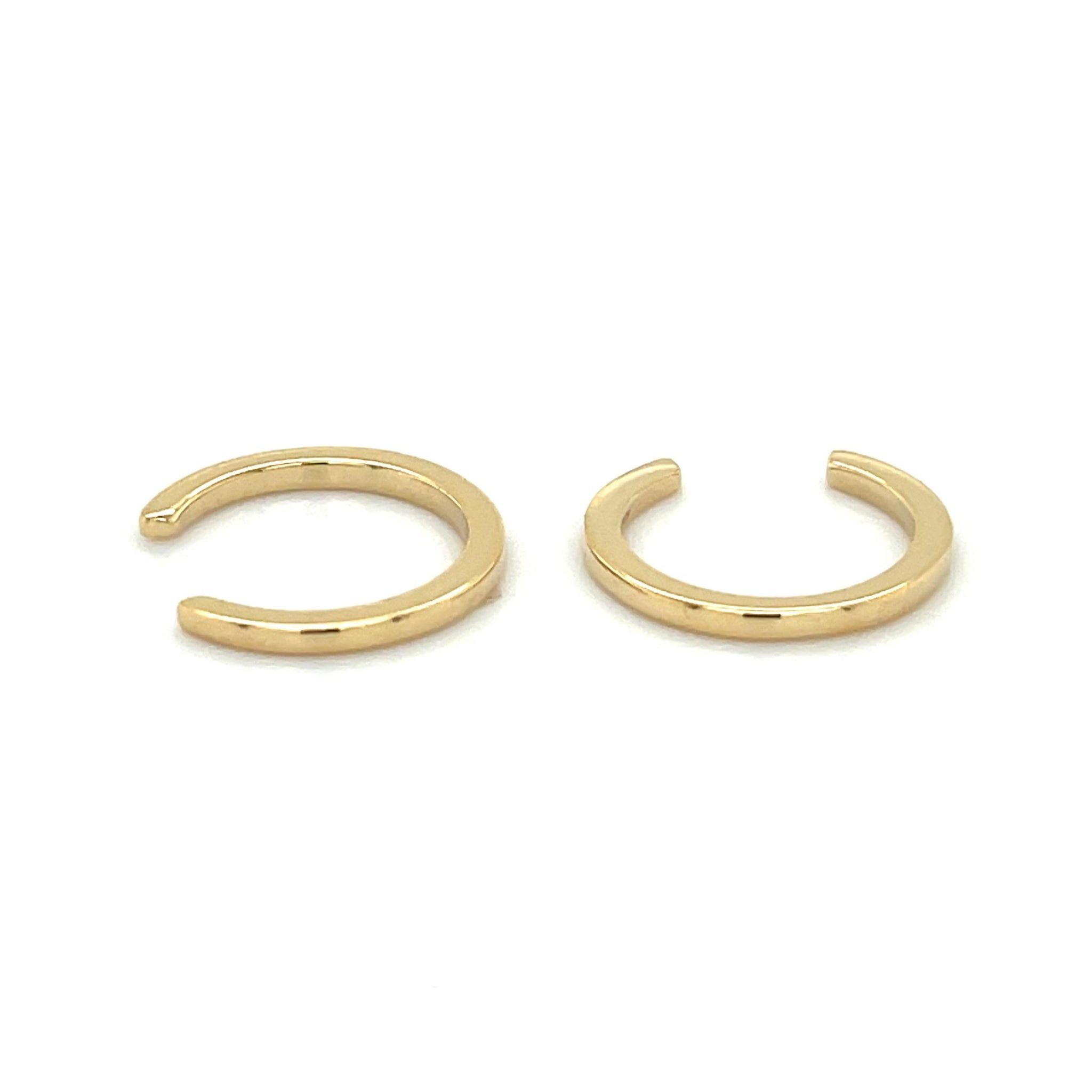 14K Gold Cuff Earrings