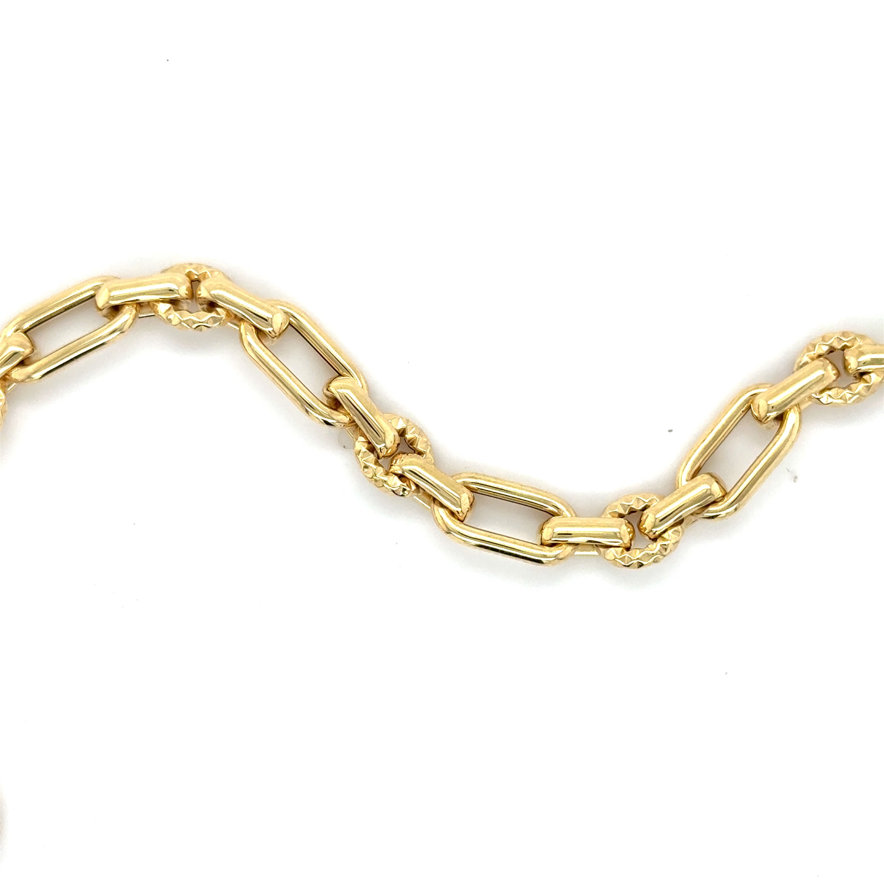 14K Solid Gold Cable Chain Bracelet – Elegant, Durable, Timeless