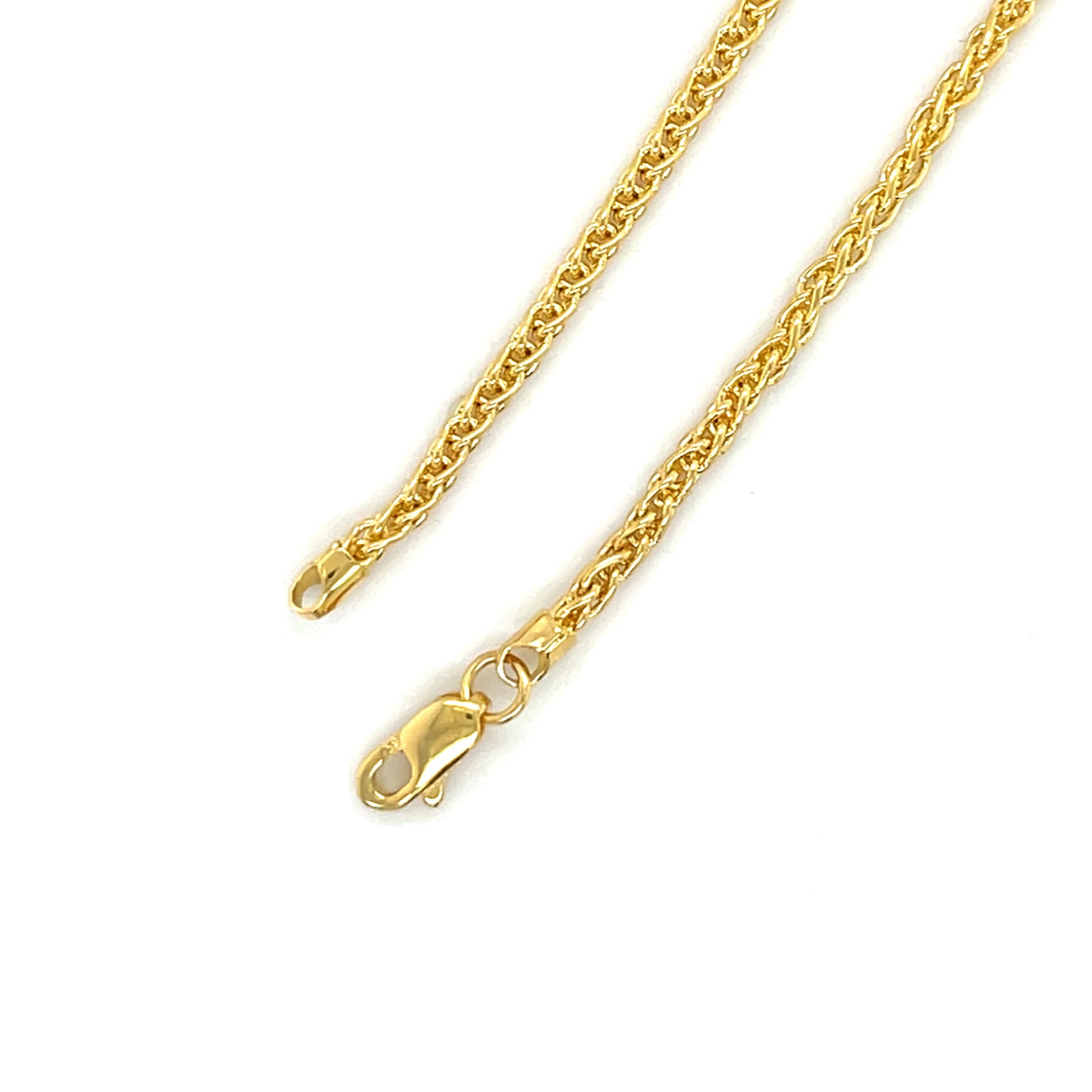 14K Solid Gold Wheat Chain Bracelet – Elegant, Durable, Timeless