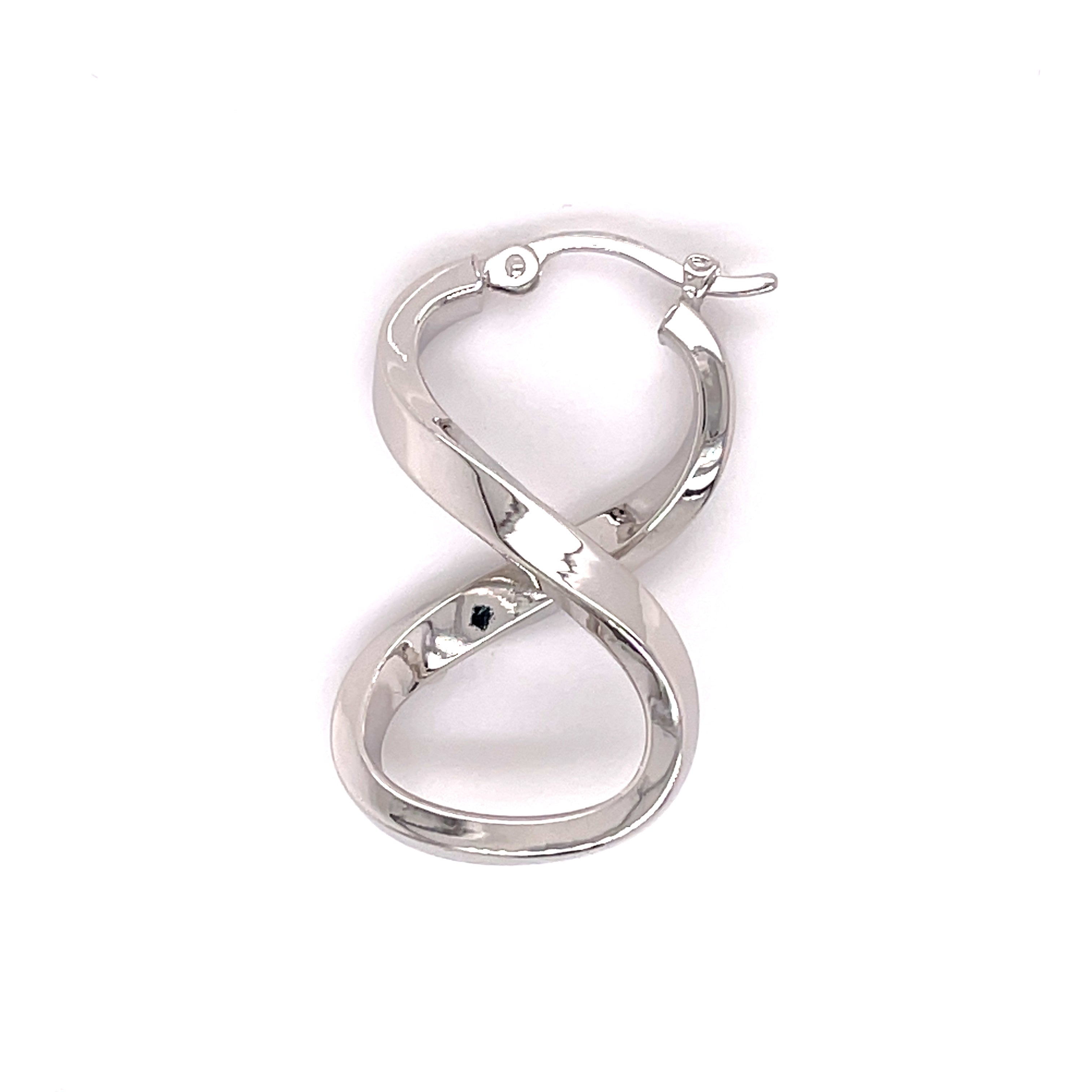 14K Gold Infinity Hoop Earrings