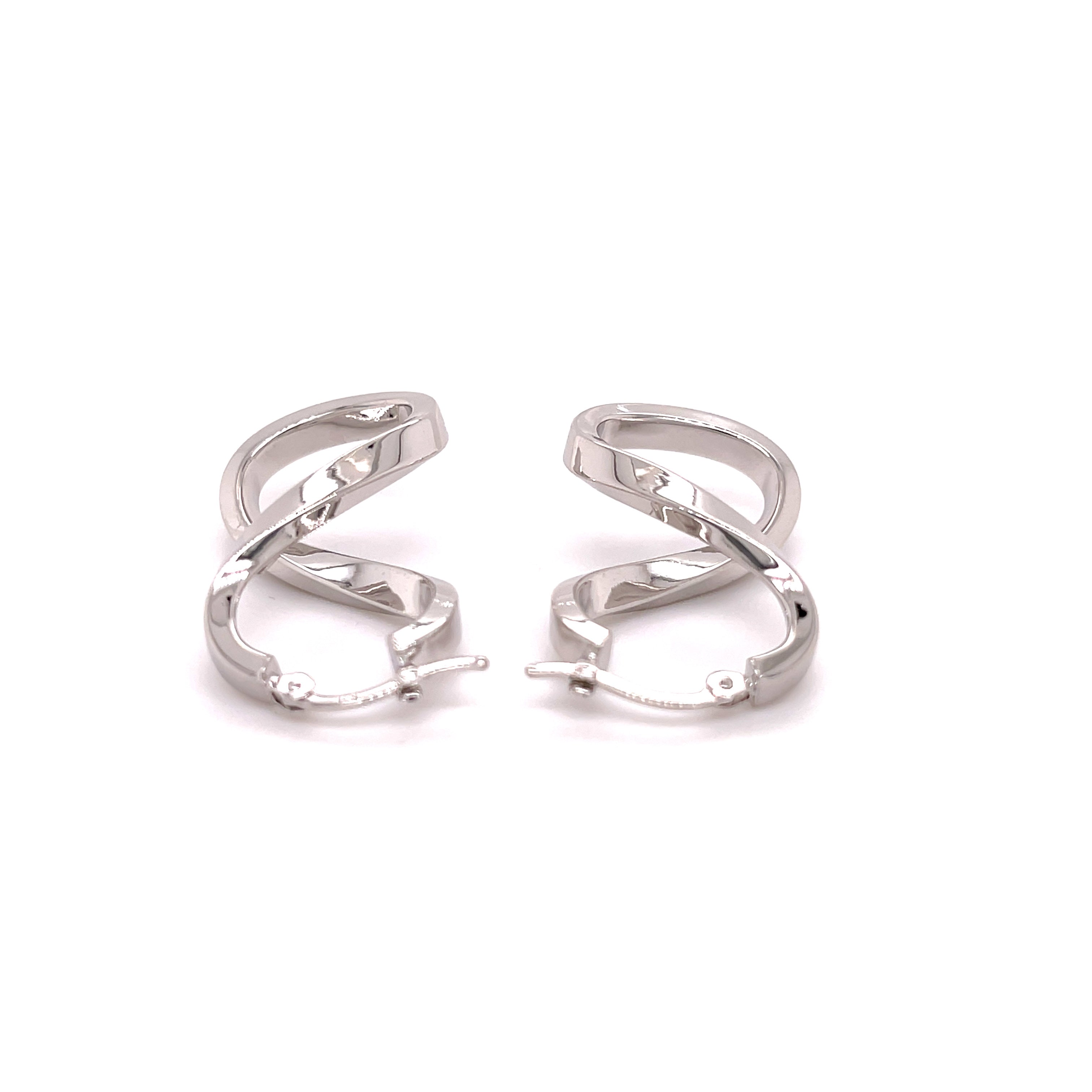 14K Gold Infinity Hoop Earrings