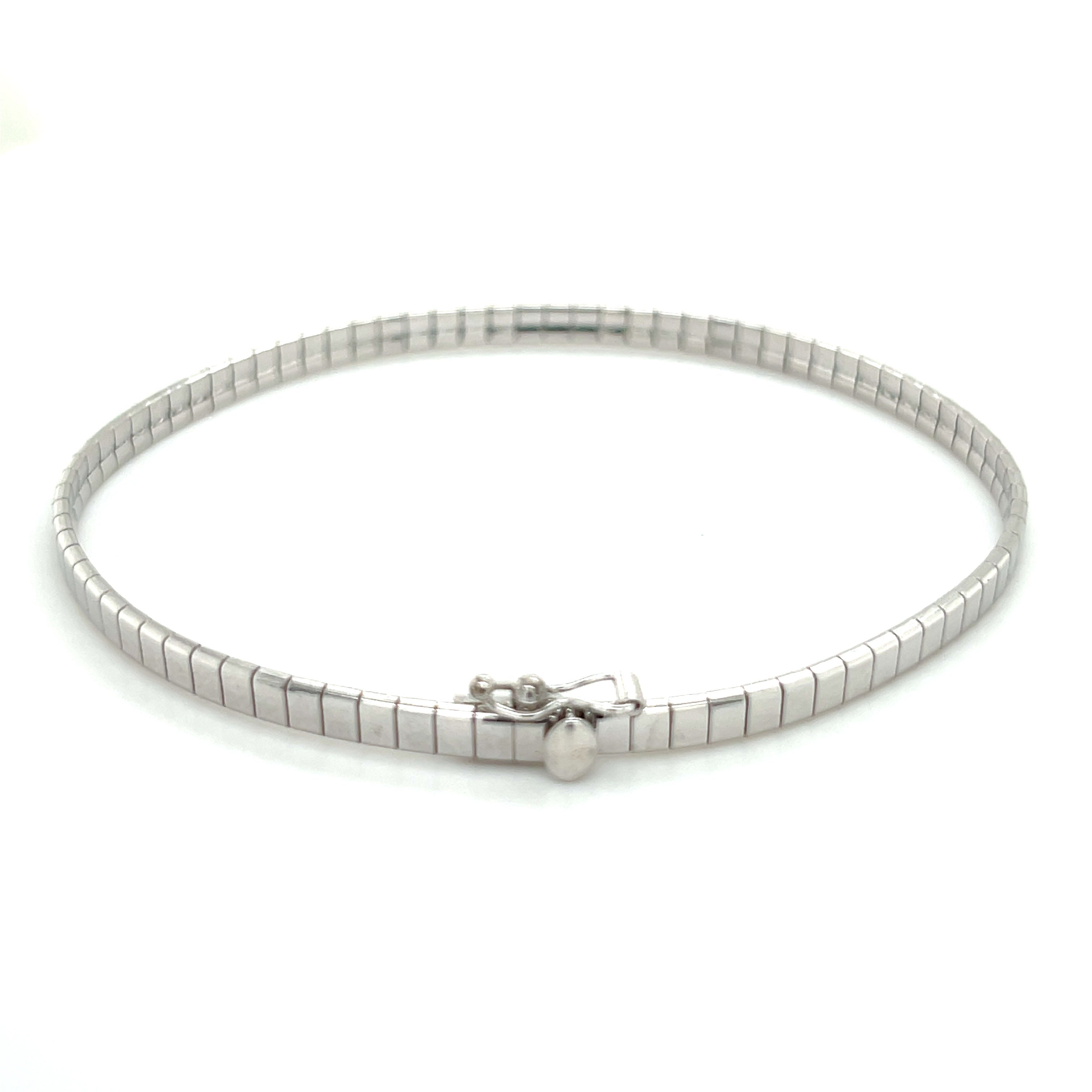 14K Solid Gold Omega Chain Bracelet