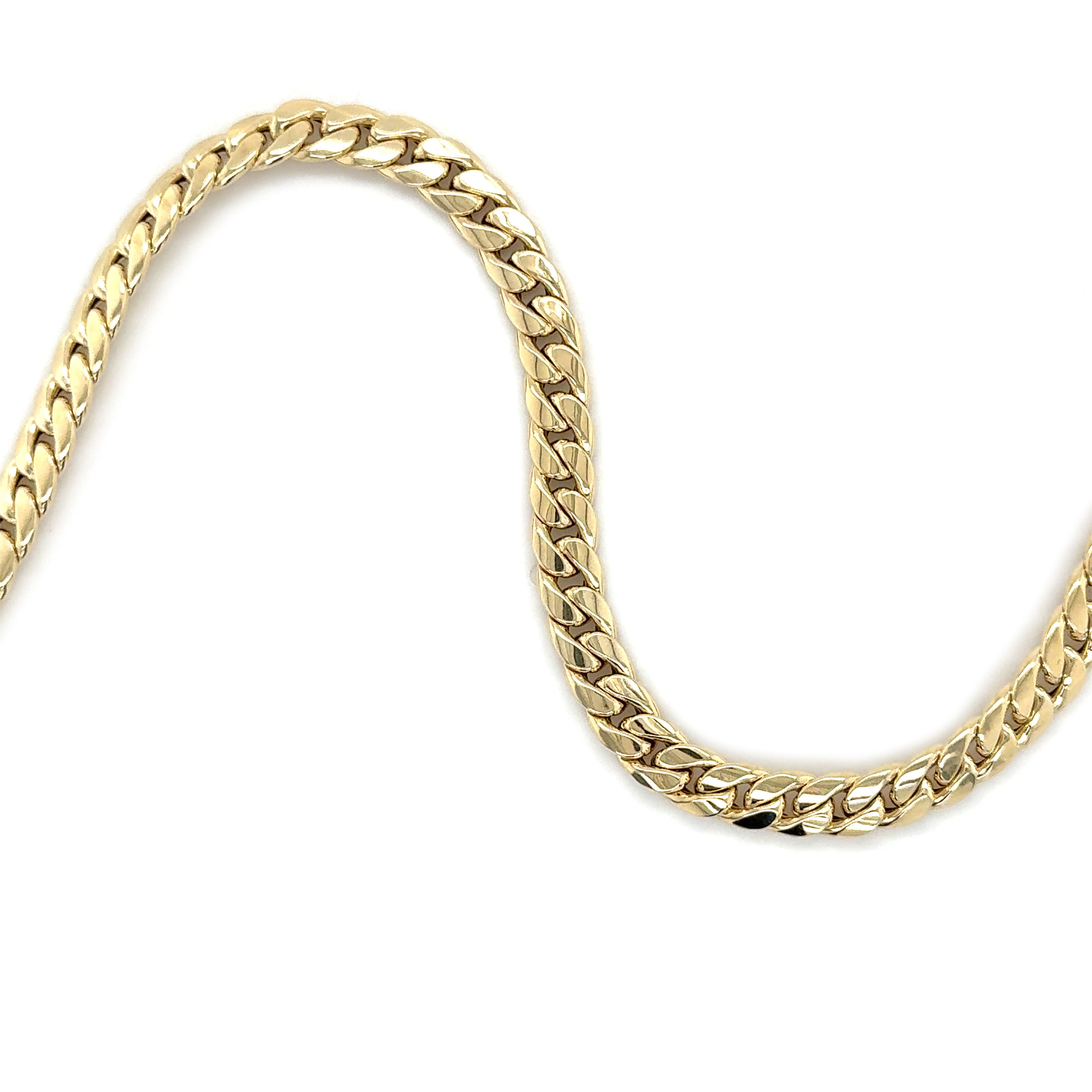 14K GOLD WOMEN MIAMI CUBAN NECKLACE