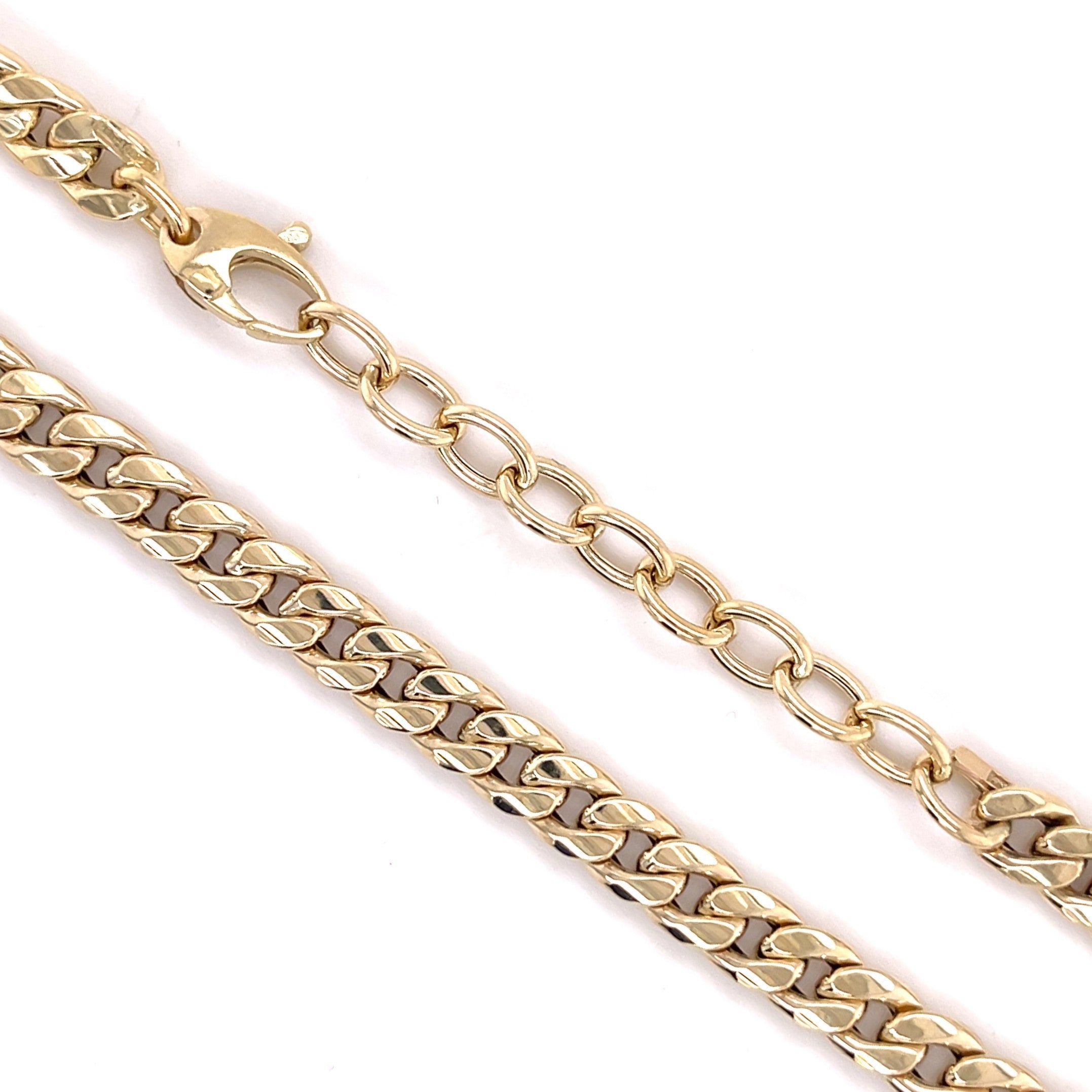 14K GOLD WOMEN MIAMI CUBAN NECKLACE