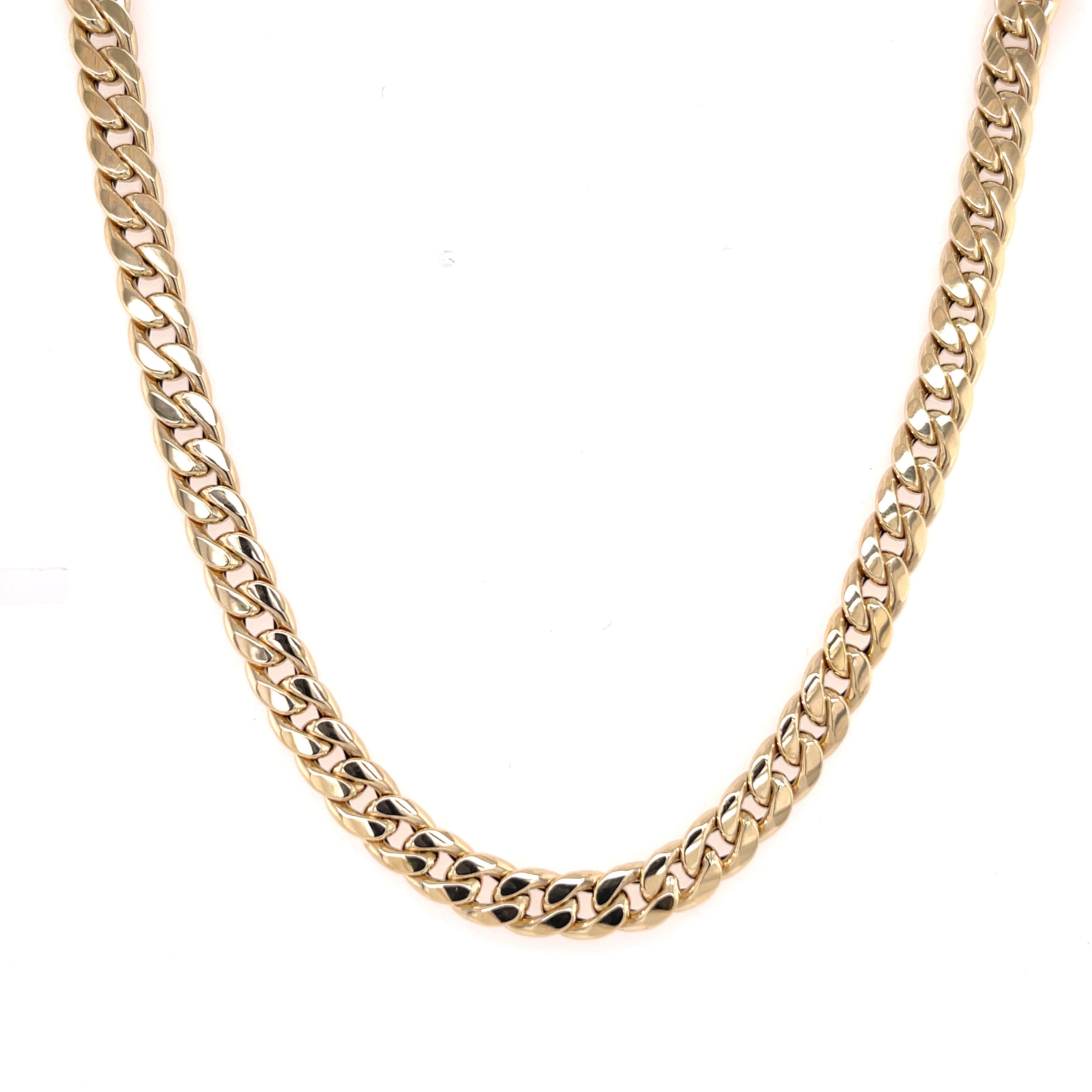 14K GOLD WOMEN MIAMI CUBAN NECKLACE