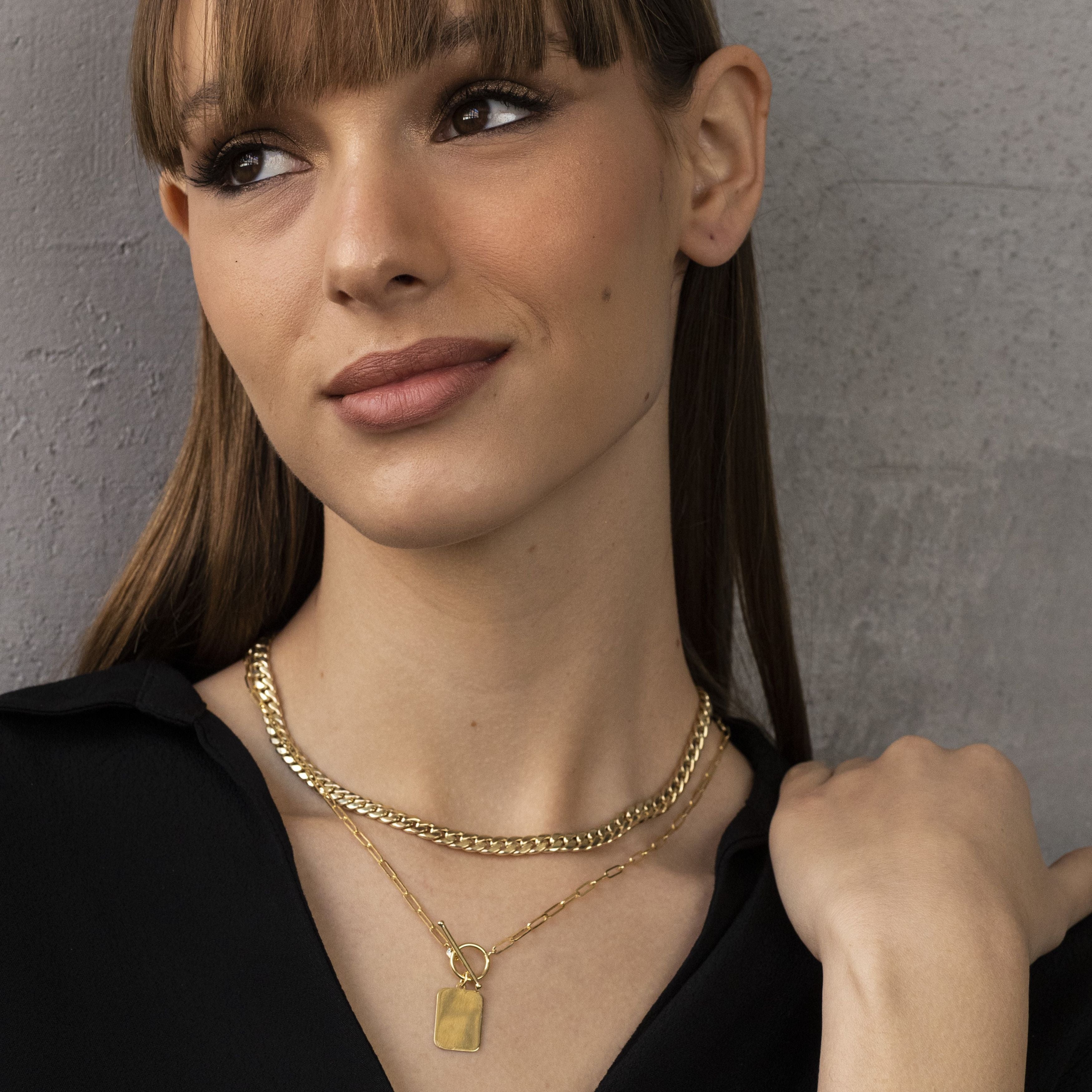 14K GOLD WOMEN MIAMI CUBAN NECKLACE