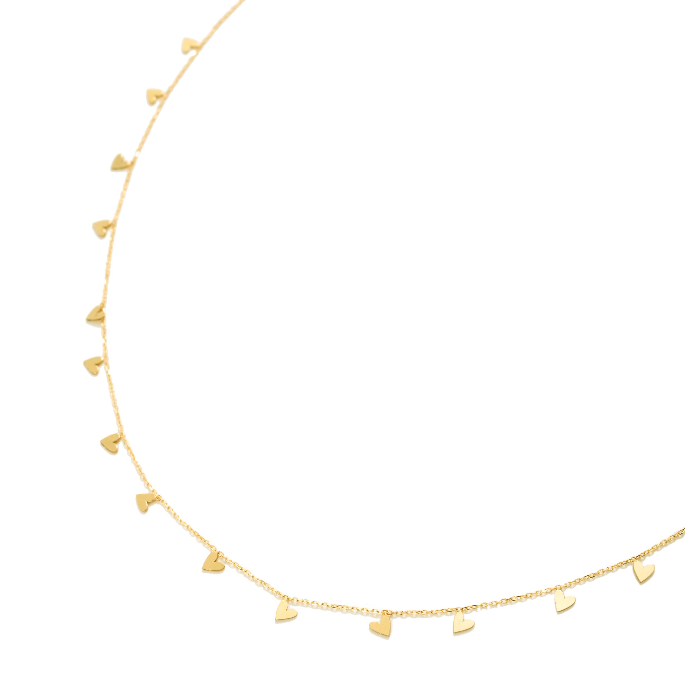 14K GOLD HEART NECKLACE