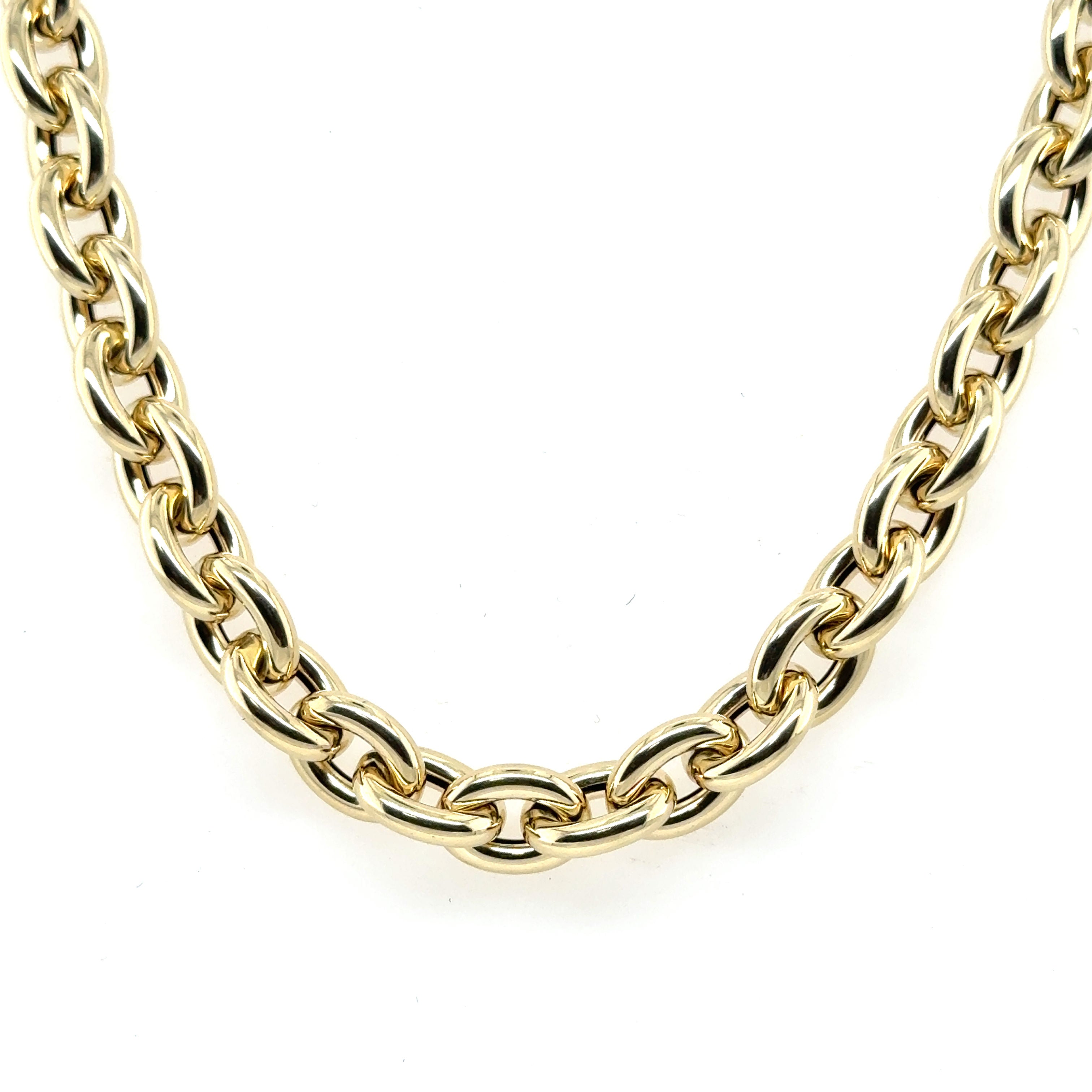 14K Gold Chunky Rolo Necklace