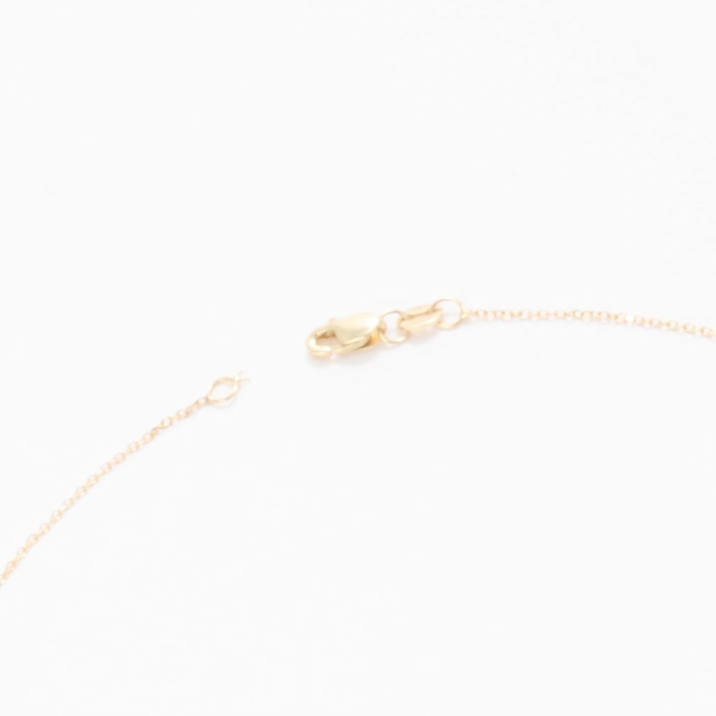 14K Gold Pearl Lariat Necklace