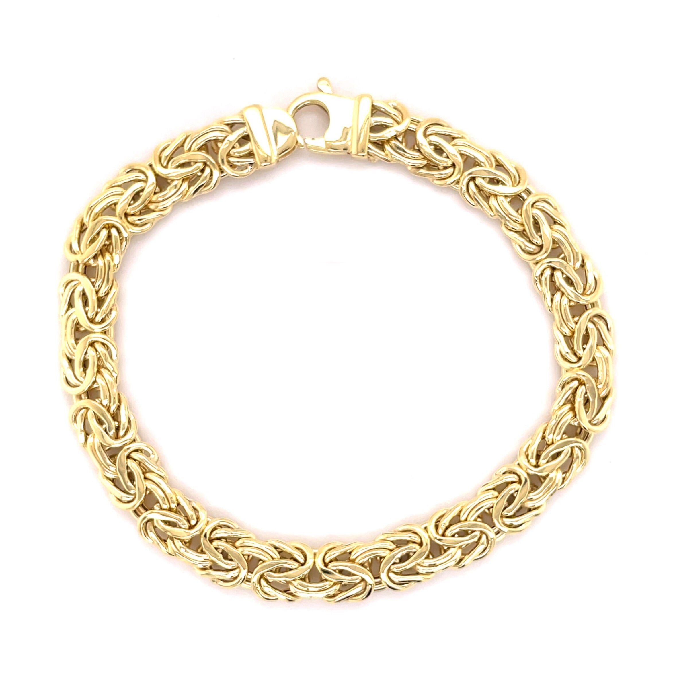 14K Gold Byzantine Bracelet