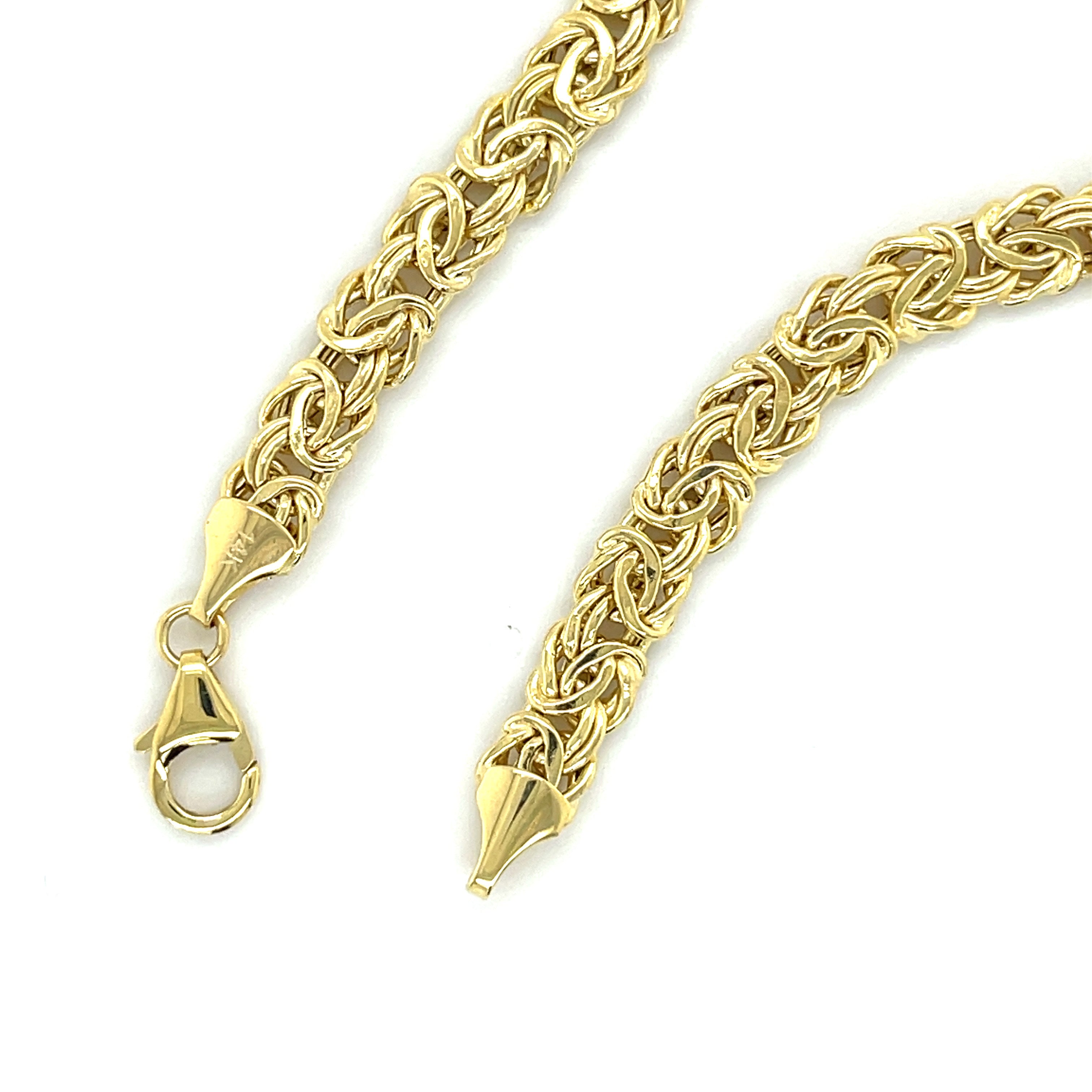 14K Gold Byzantine Bracelet