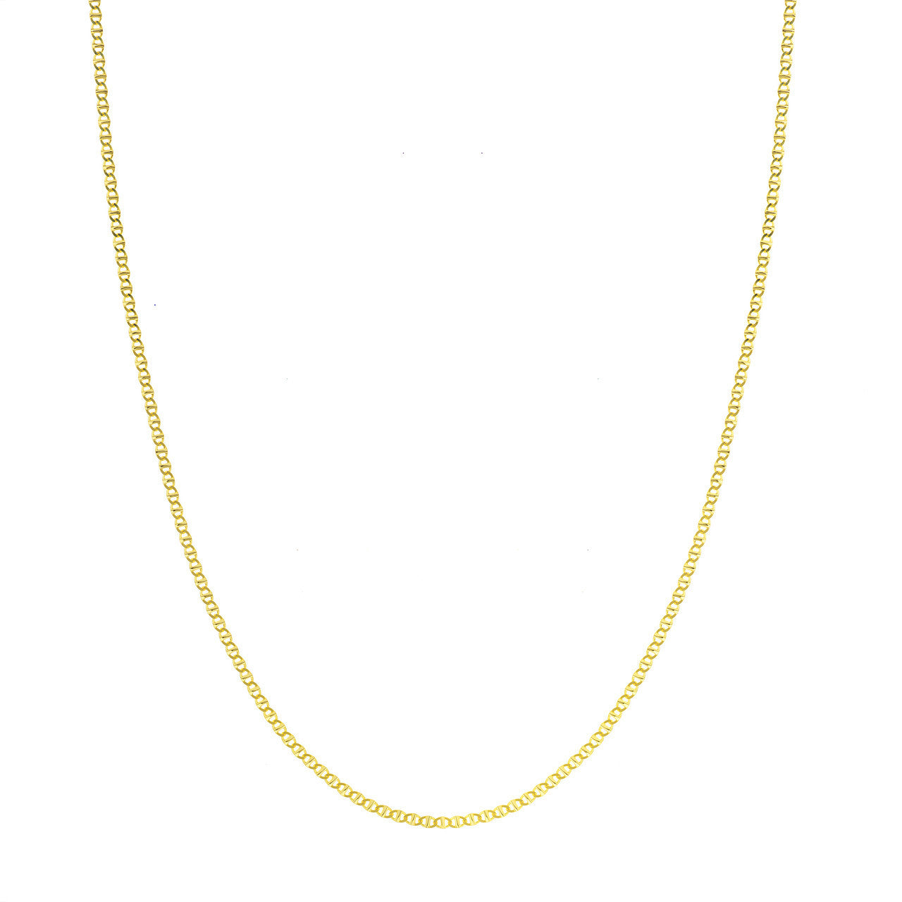 14K Solid Rose Gold Mariner Necklace Chain Women