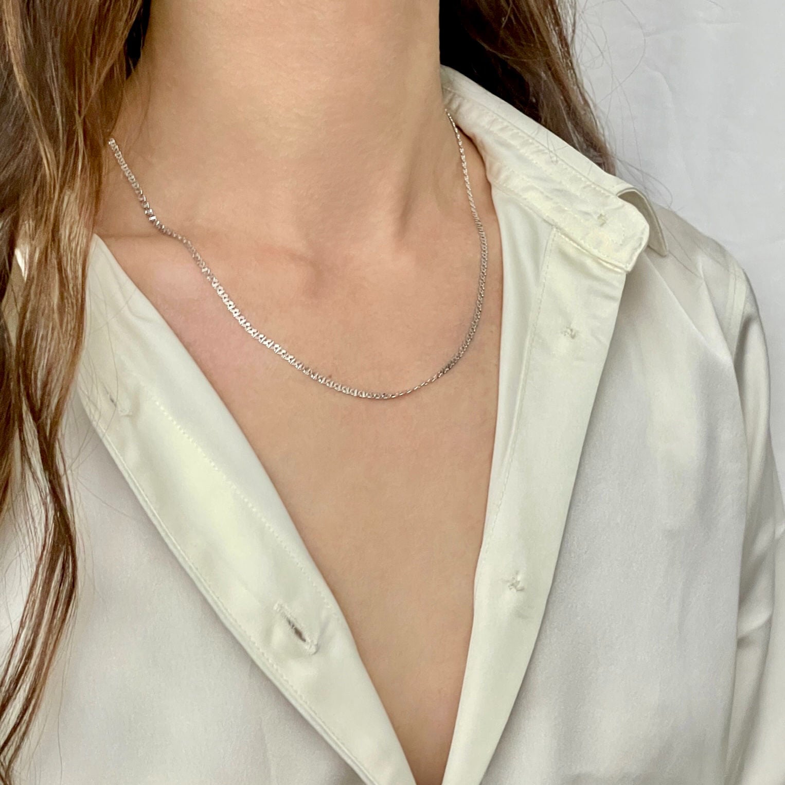 14K Solid Rose Gold Mariner Necklace Chain Women