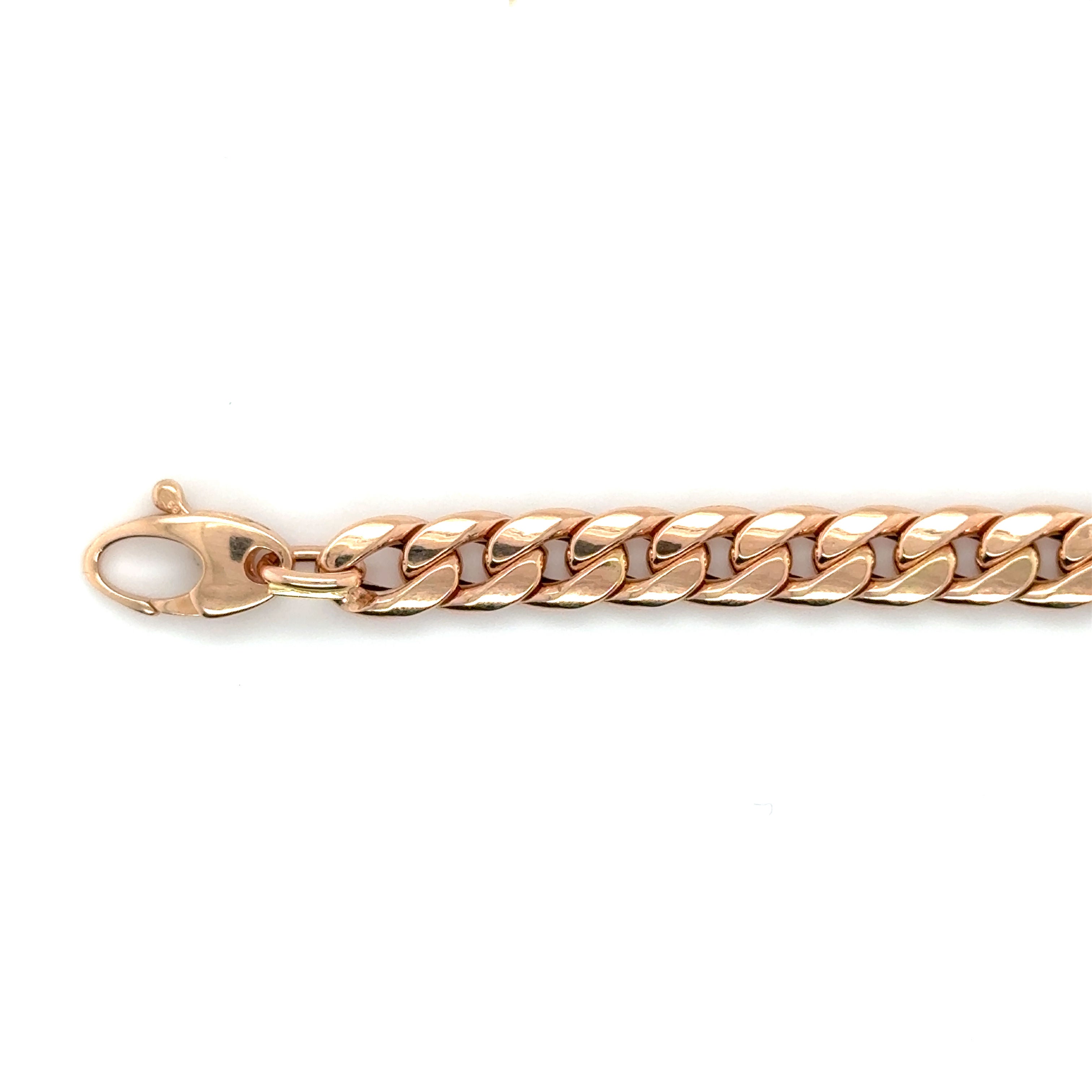 14K ROSE GOLD MIAMI CUBAN BRACELET WOMEN