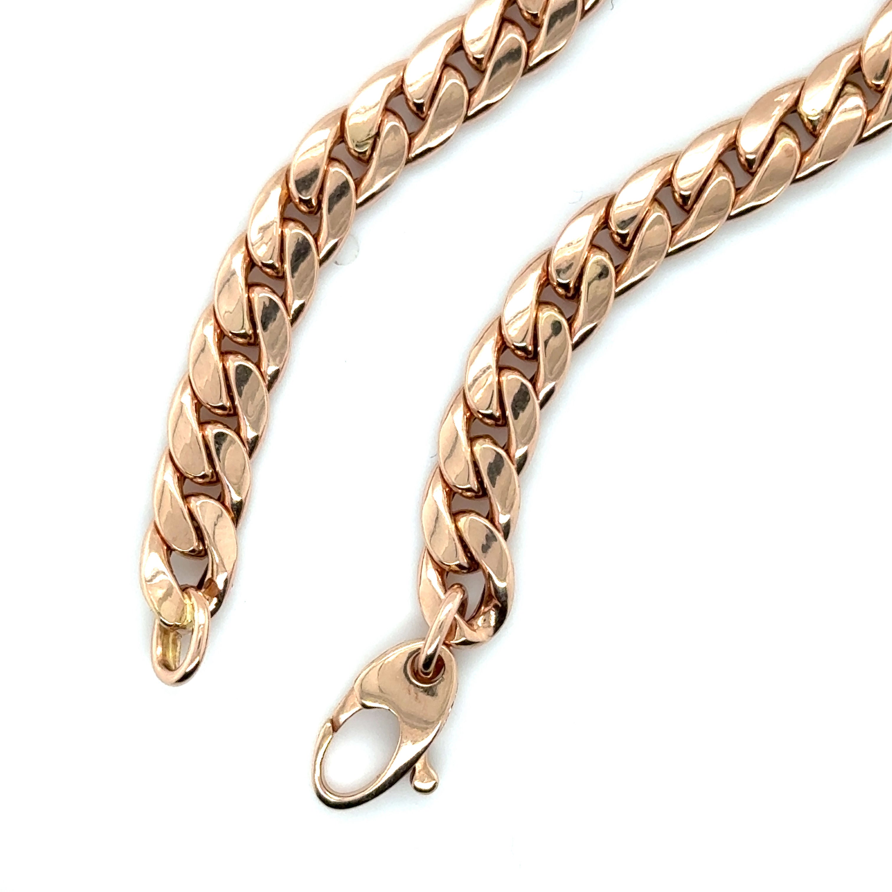14K ROSE GOLD MIAMI CUBAN BRACELET WOMEN