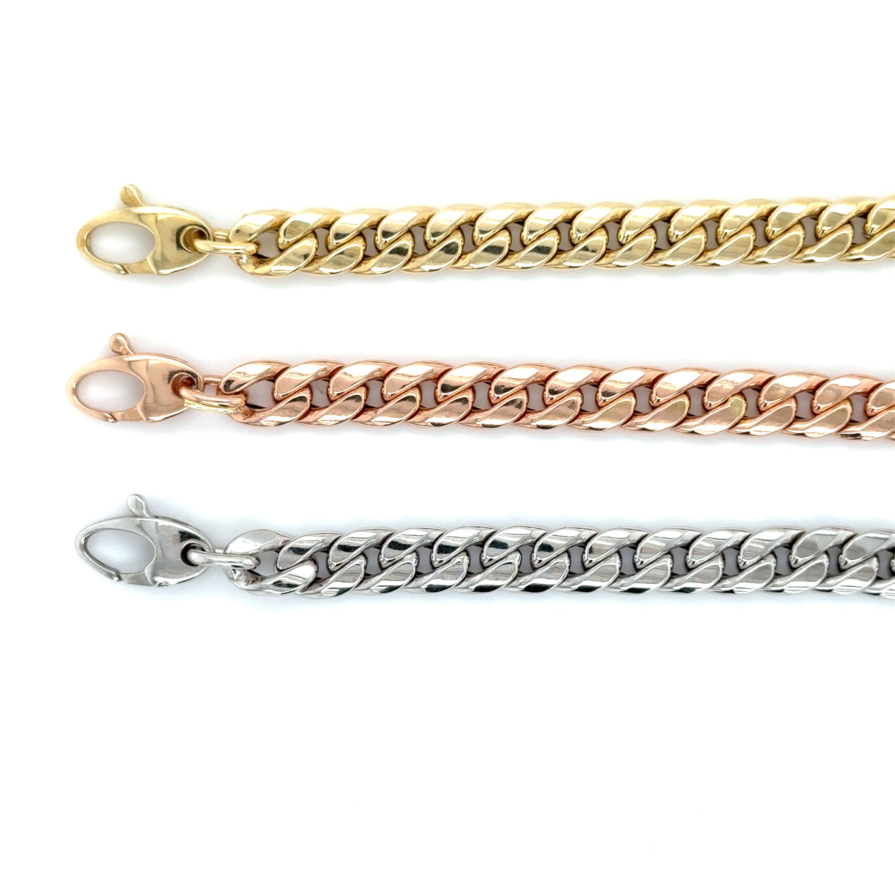14K ROSE GOLD MIAMI CUBAN BRACELET WOMEN