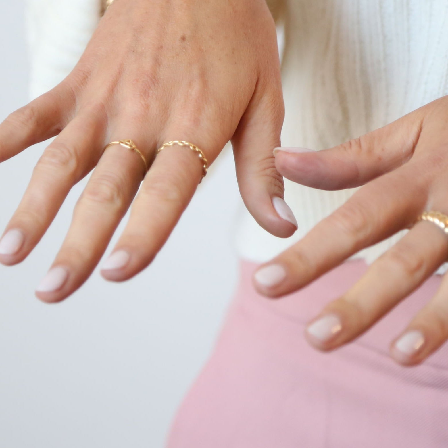 14K Gold Link Ring
