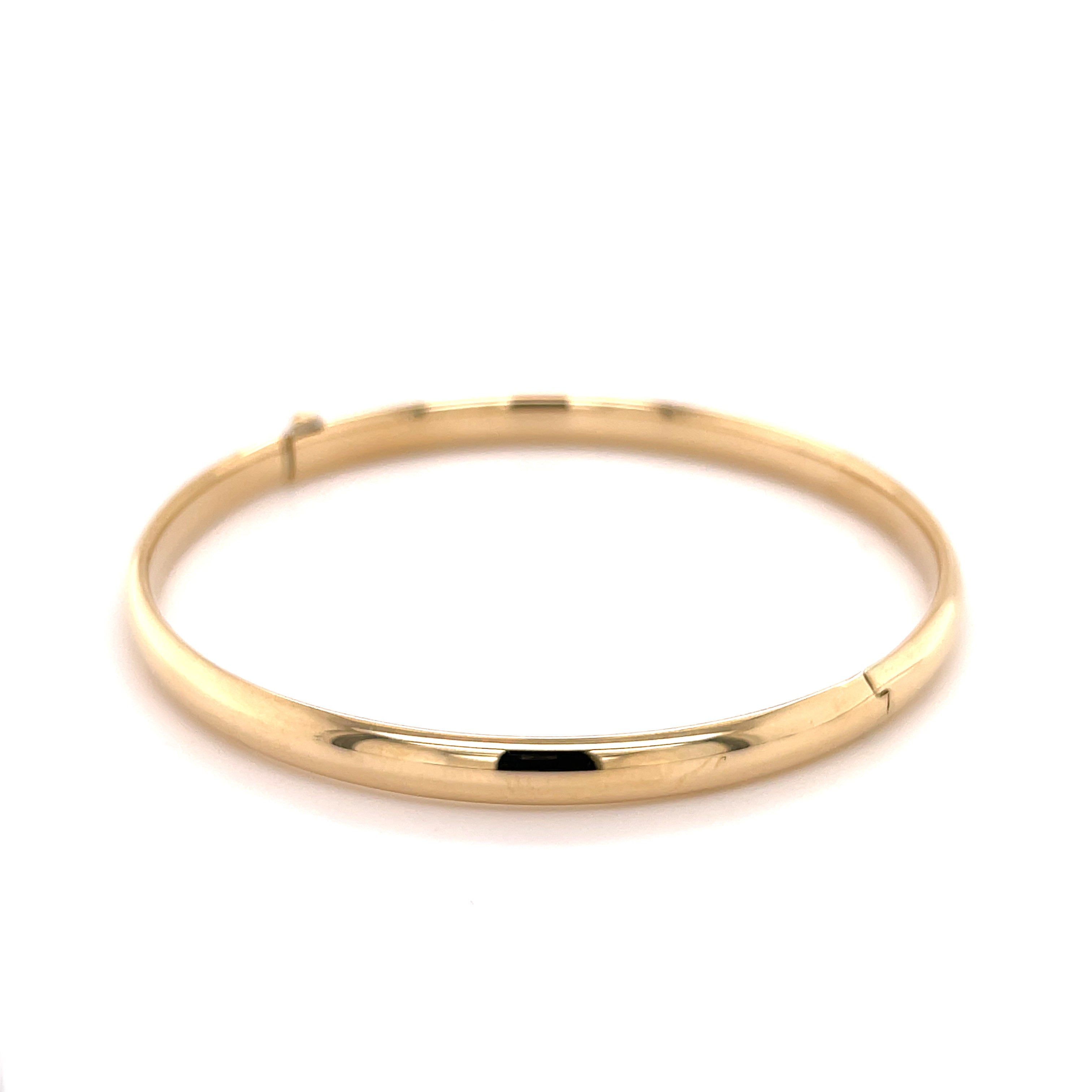 10K YELLOW GOLD BANGLE BRACELET