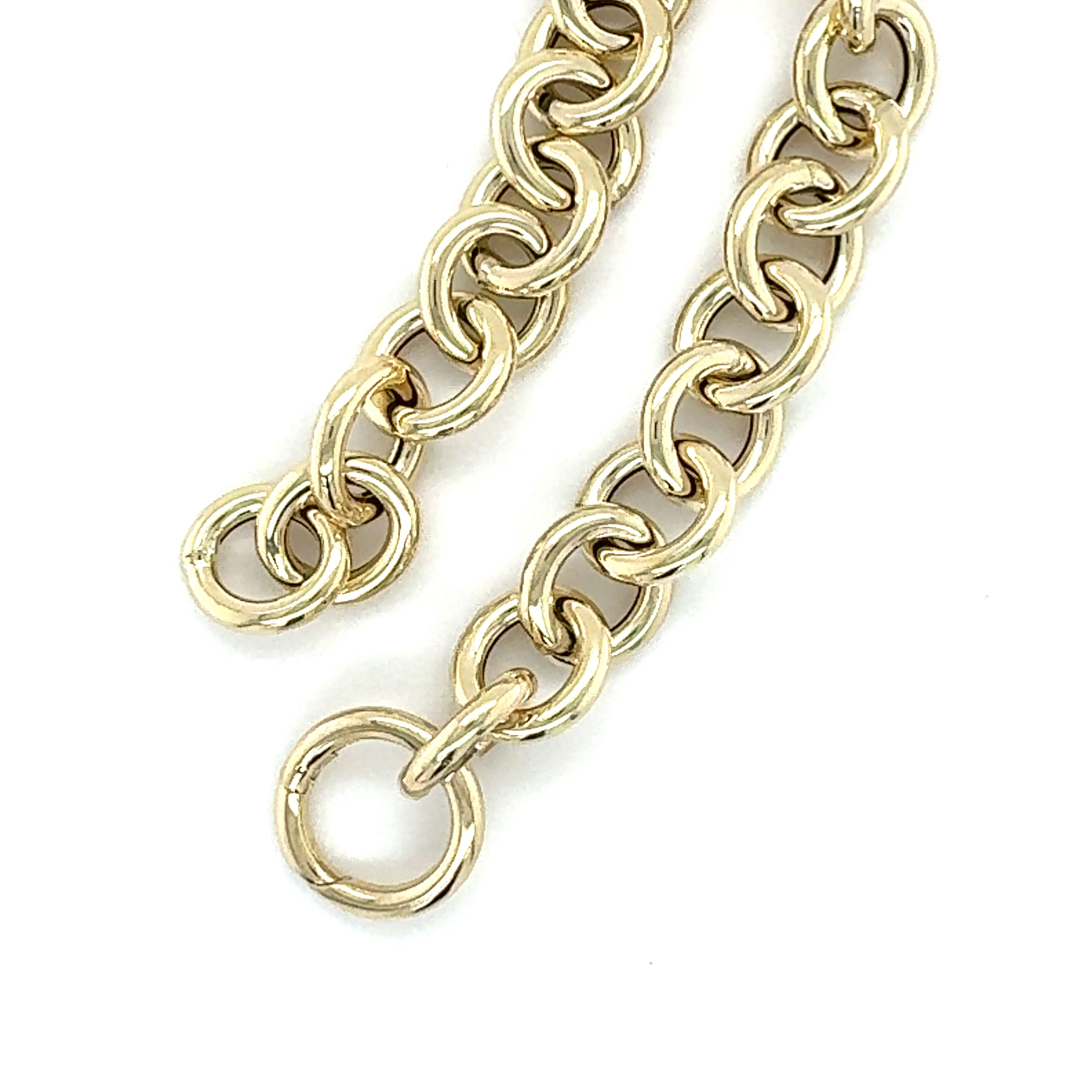 14K Gold Chunky Round Link Bracelet