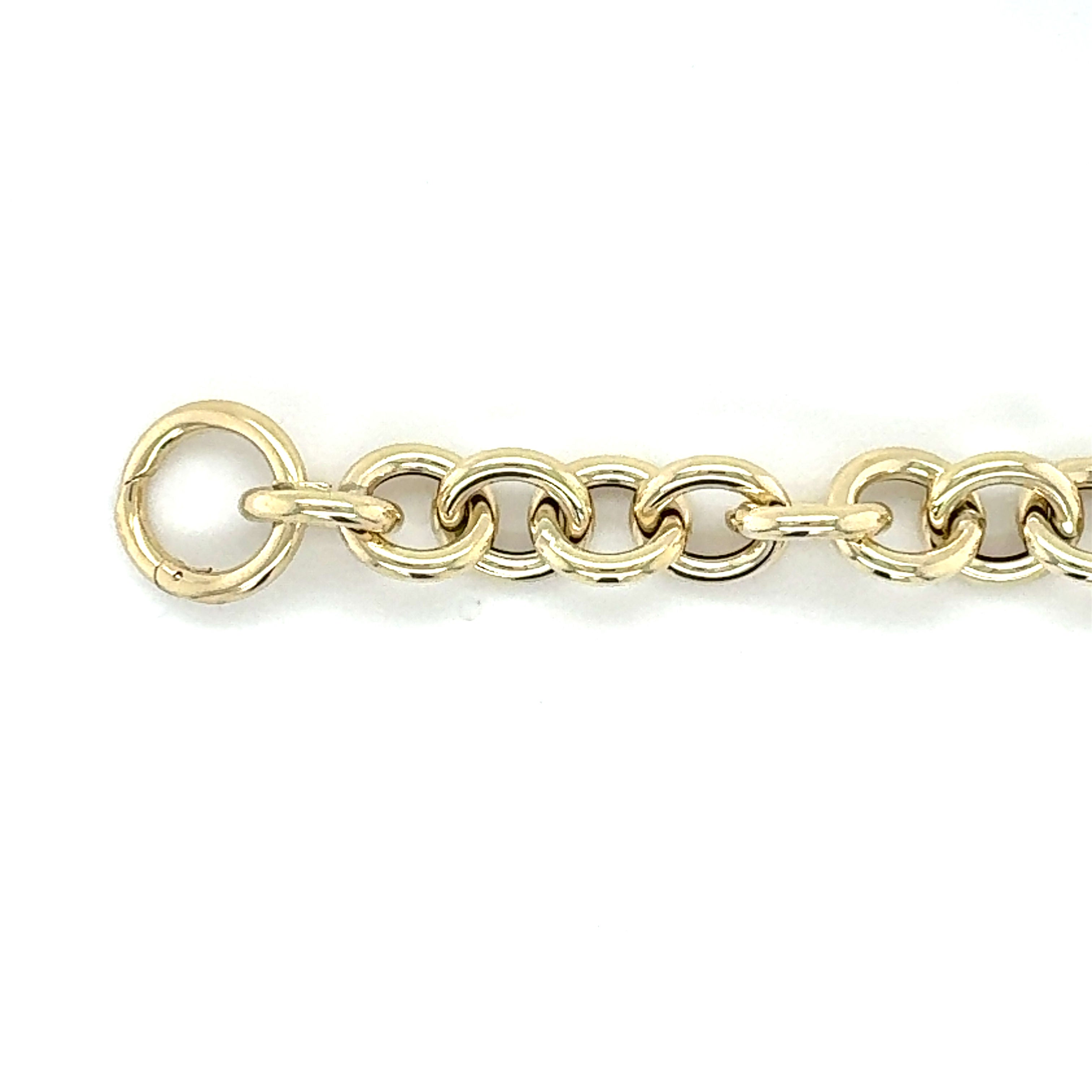 14K Gold Chunky Round Link Bracelet