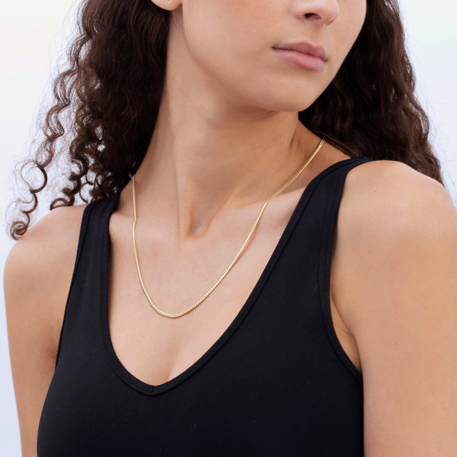 14k gold miami cuban necklace women