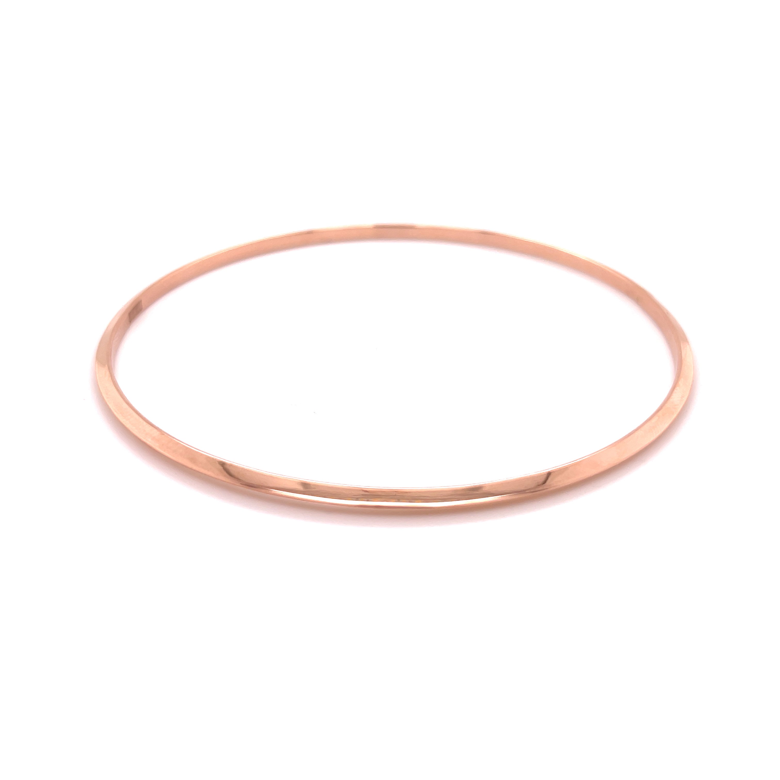 14K Gold Thin Stackable Bangles