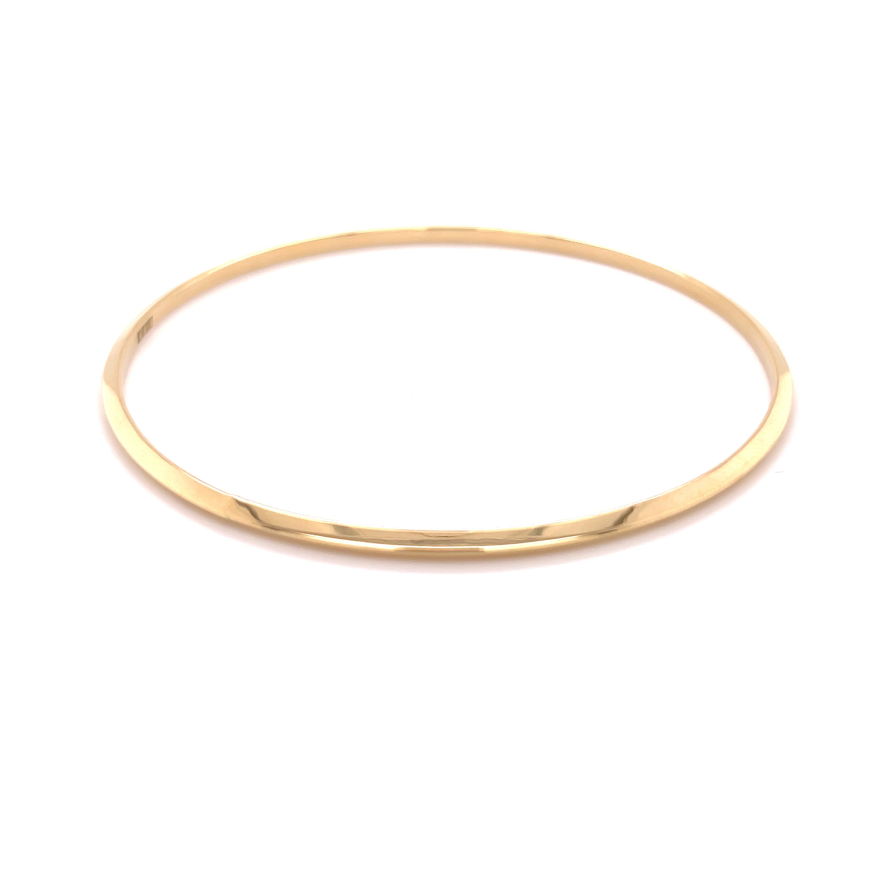 14K Gold Thin Stackable Bangles