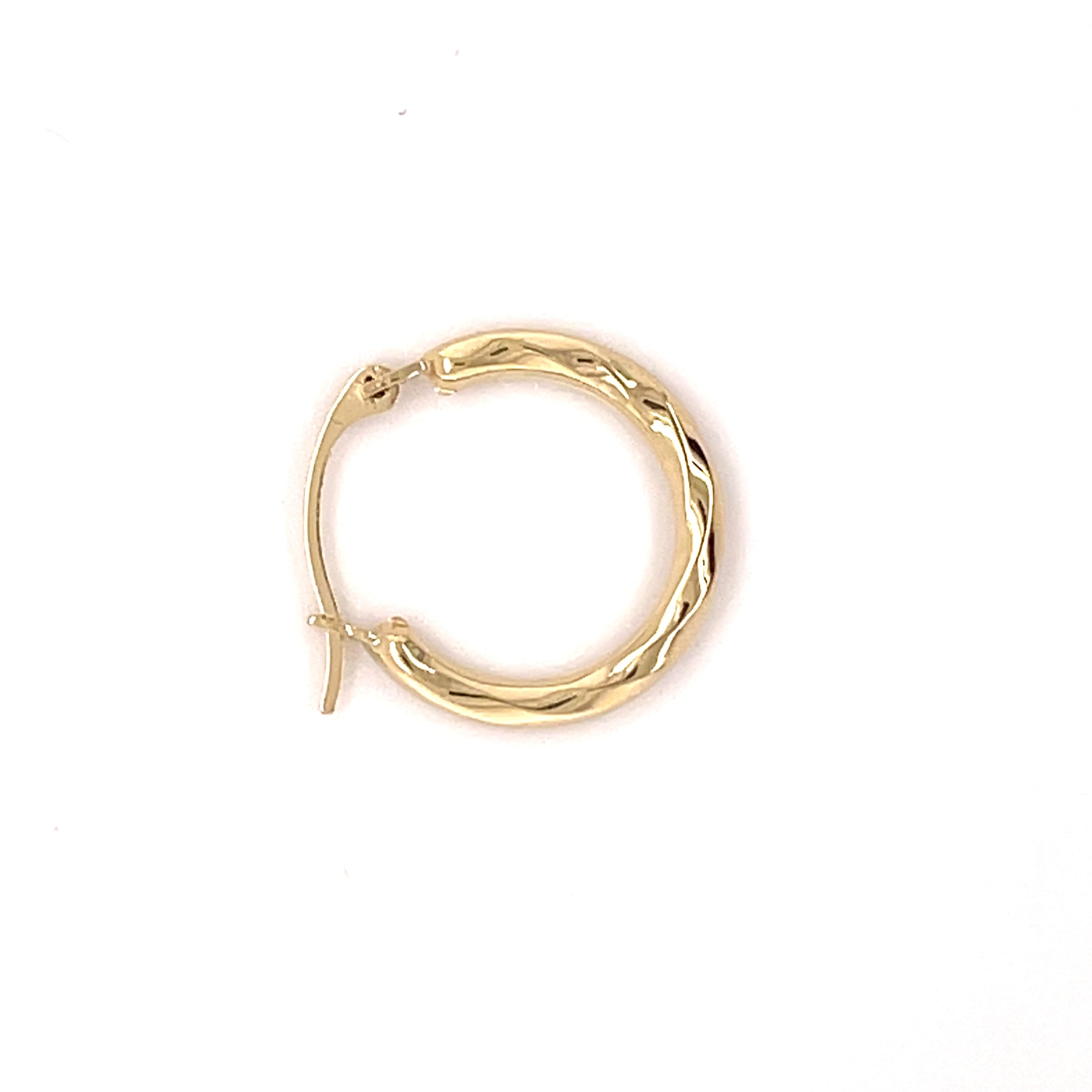 14K Gold Dainty Twisted Hoops