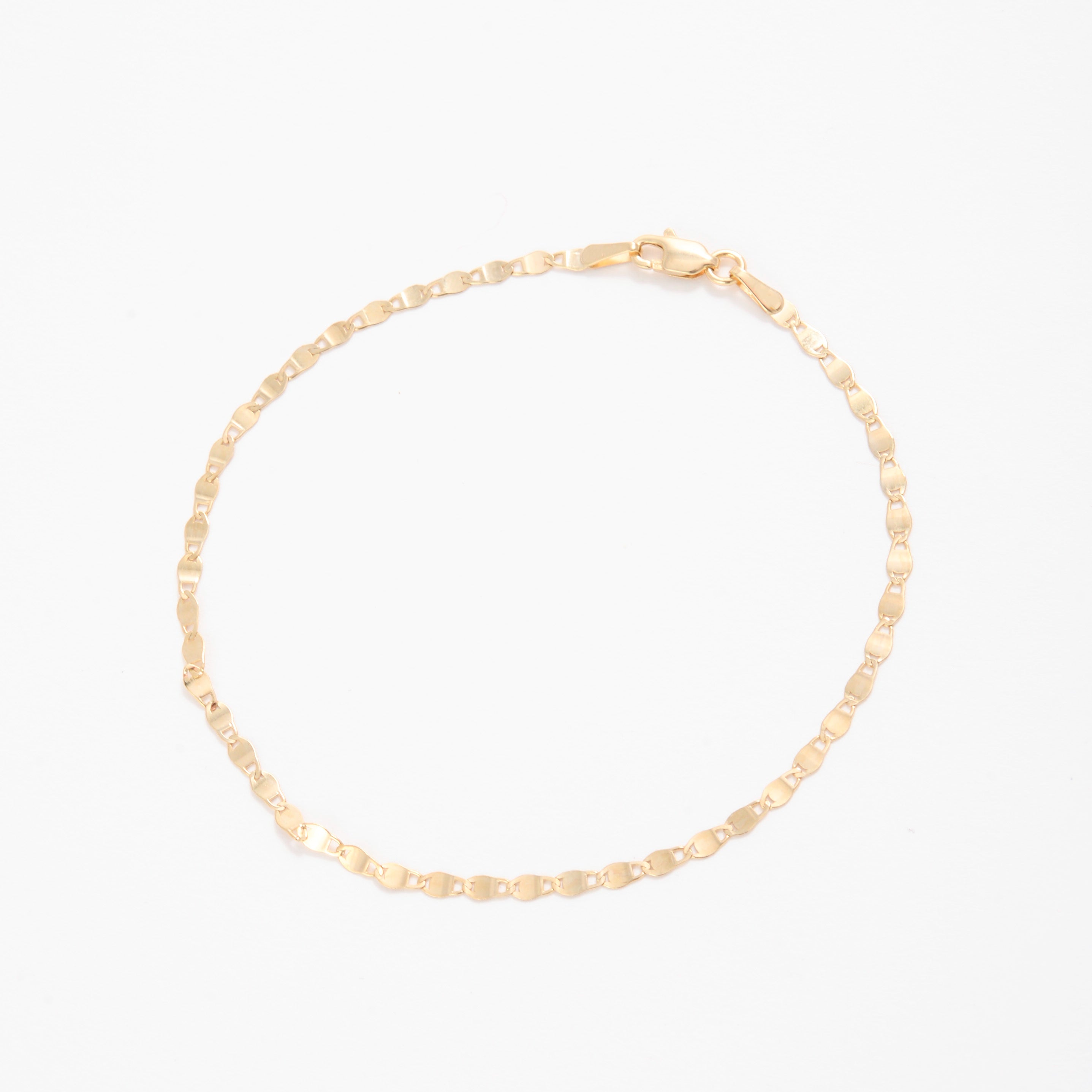 14K Gold Mirror Bracelet