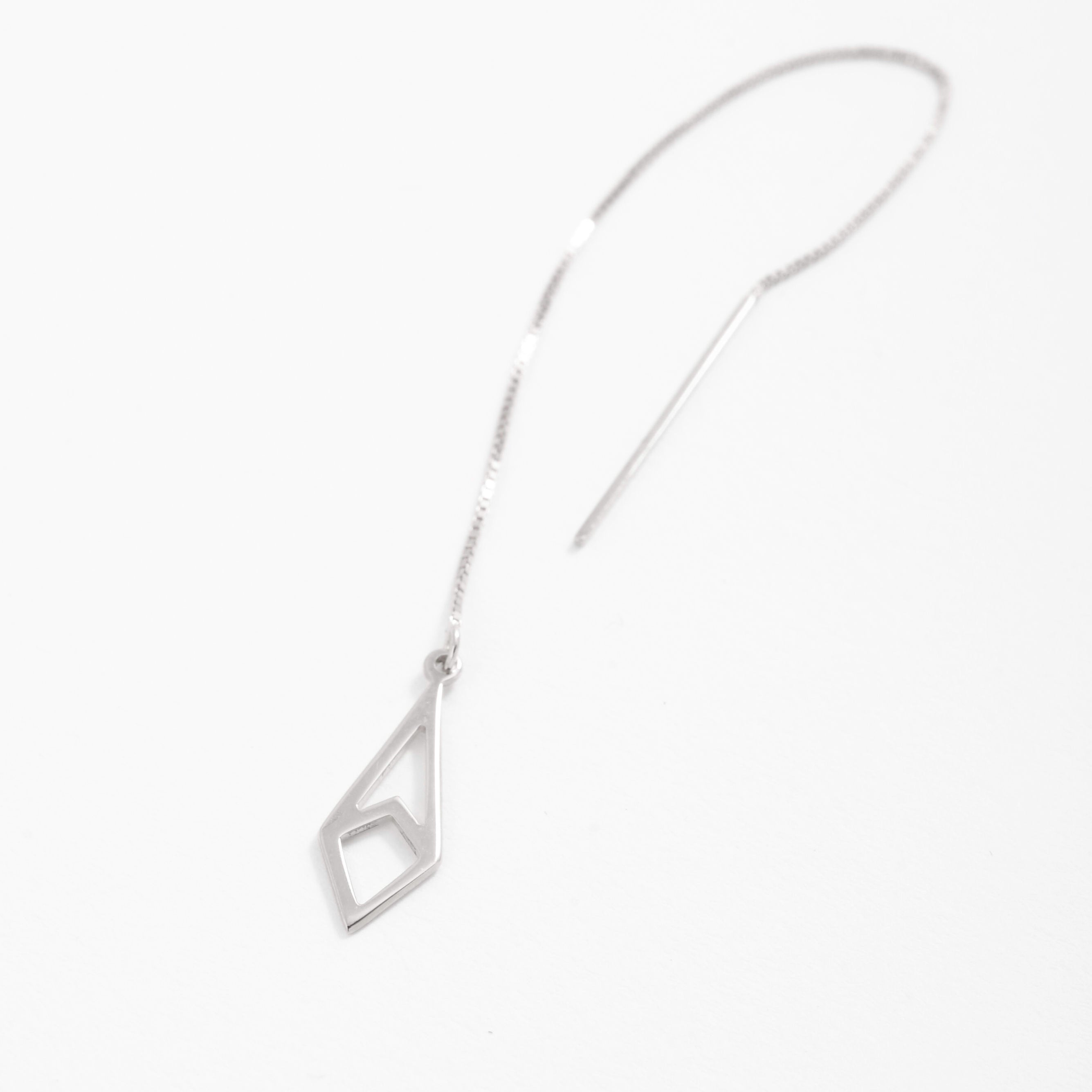 14K Gold Kite Threader Earrings