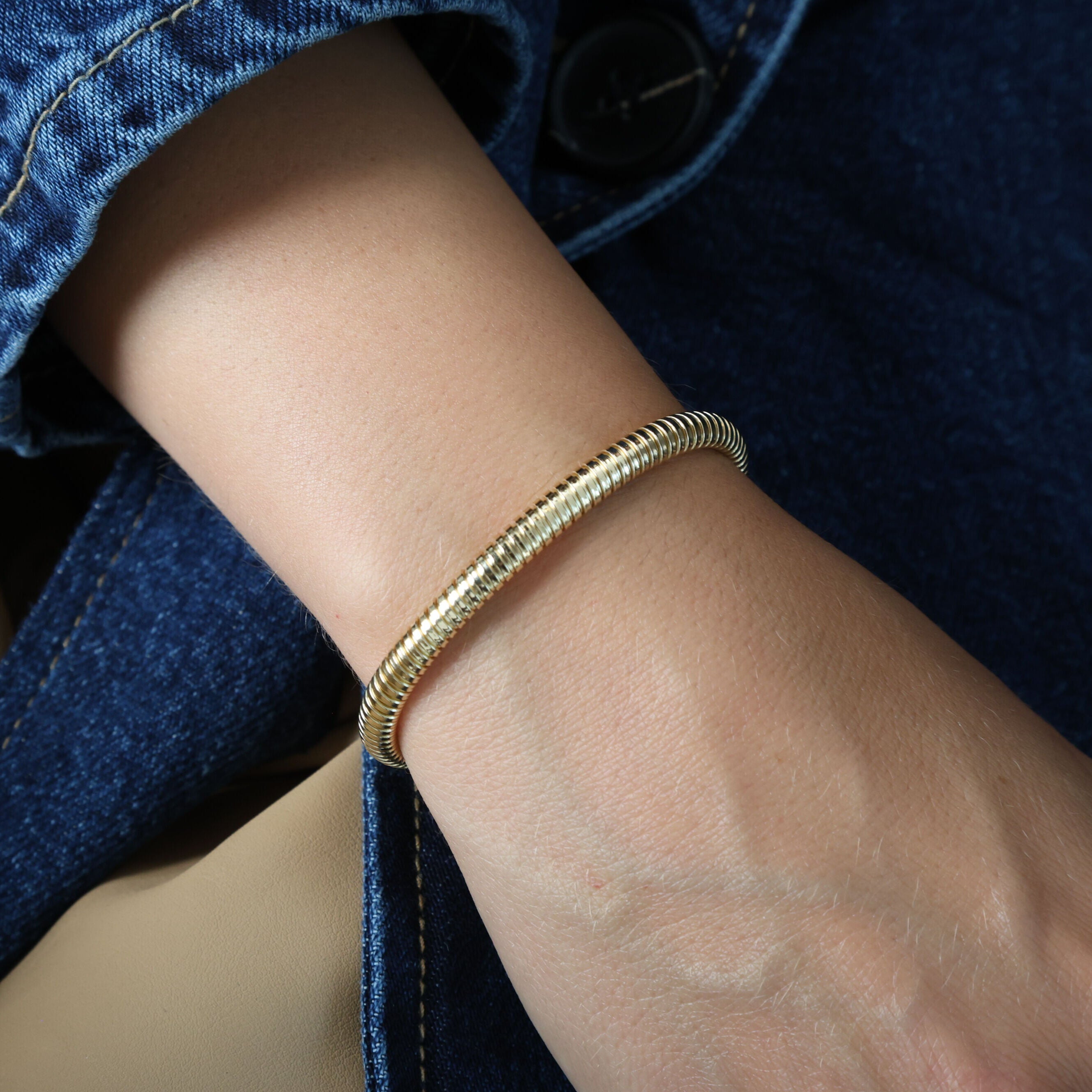 14K Gold Tubogas Necklace