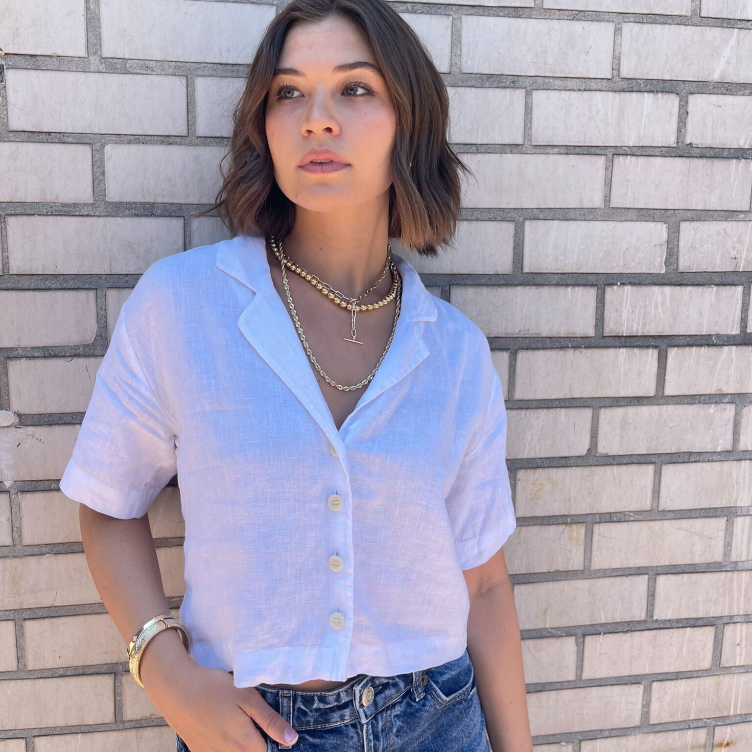 14K Gold Graduated Ball Necklace